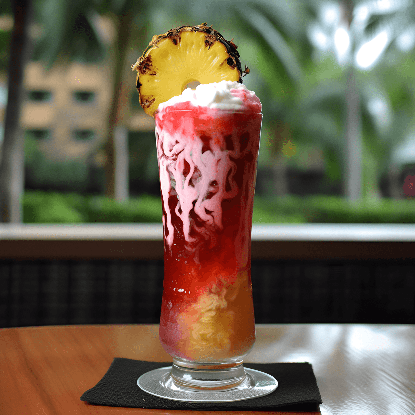Lava Flow Cocktail Recipe - The Lava Flow cocktail is a delicious combination of sweet, fruity, and creamy flavors. The drink is rich and velvety, with a hint of tanginess from the pineapple and a subtle coconut undertone. The strawberry puree adds a touch of tartness and a beautiful contrast in both taste and appearance.