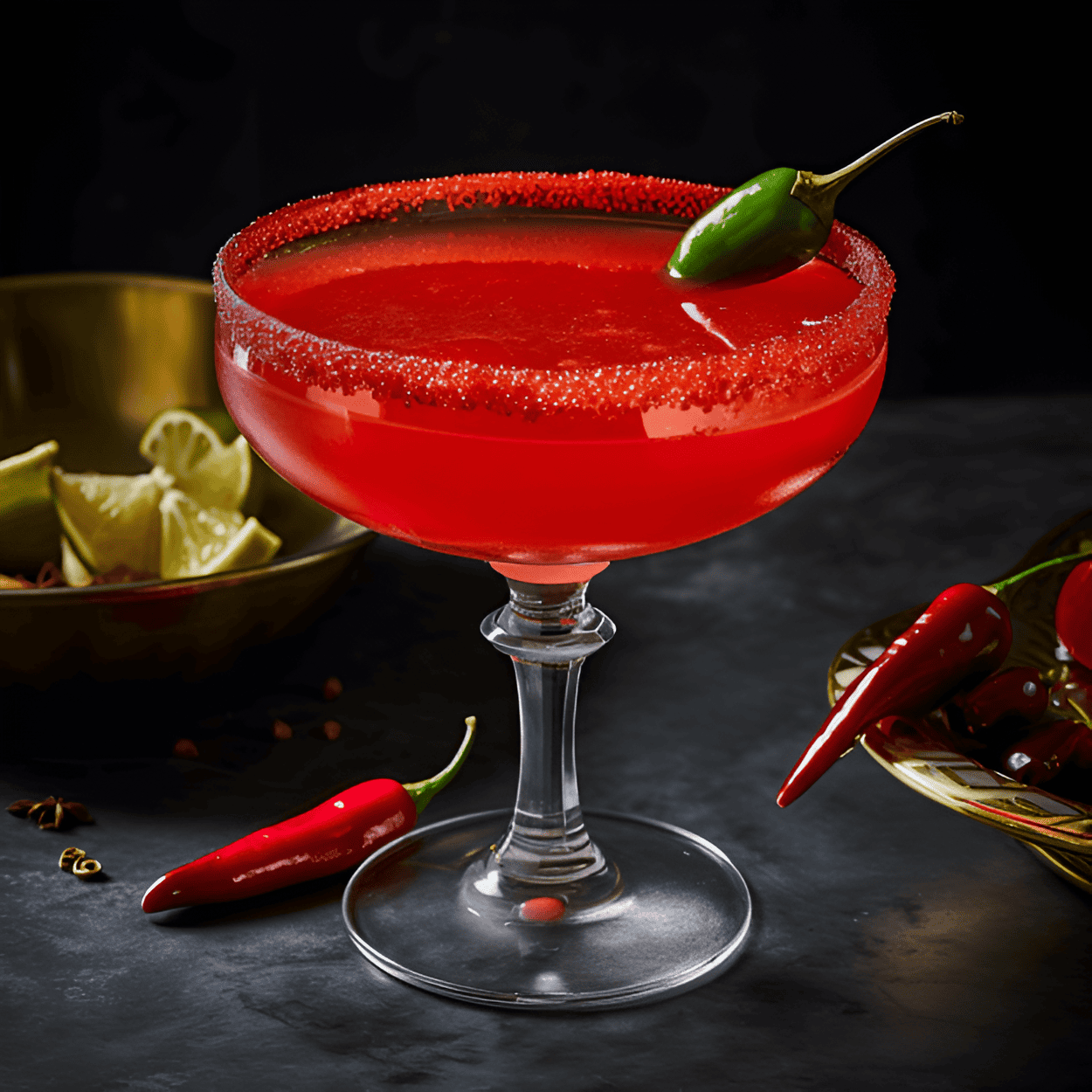 Lick My Chili Cocktail Recipe - The Lick My Chili cocktail is a fiery blend of sweet and spicy. The chili-infused tequila gives it a strong, spicy kick, while the sweet agave nectar and lime juice balance it out with a refreshing tanginess. The result is a bold, robust cocktail with a lingering heat that tantalizes the taste buds.