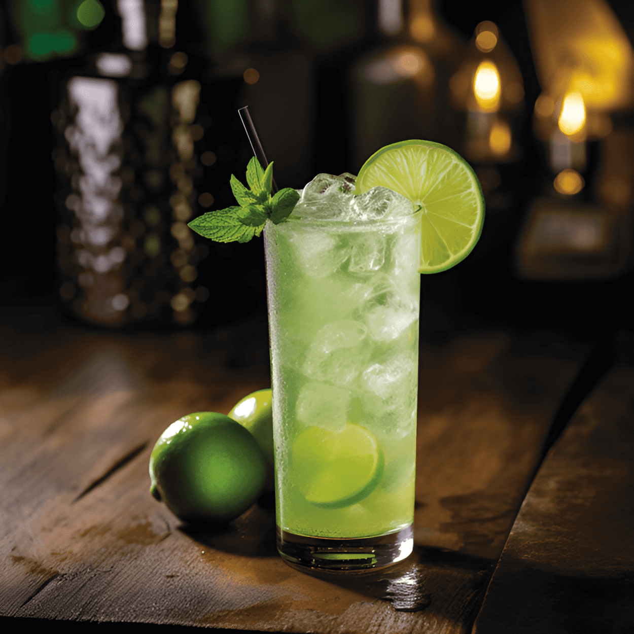 Lime Fizz Cóctel Receta - El cóctel Lime Fizz tiene un sabor ácido y fresco con un toque de dulzura. Es ligero, refrescante y efervescente, lo que lo convierte en una bebida perfecta para el verano.