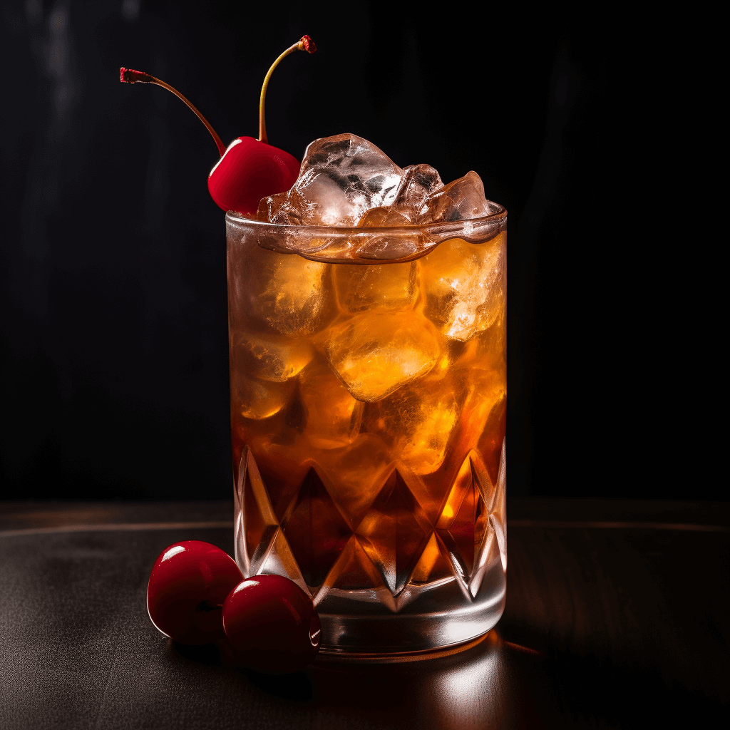 Lounge Lizard Cocktail Recipe - The Lounge Lizard is a sweet, refreshing cocktail with a hint of nuttiness from the amaretto. The dark rum gives it a strong, robust flavor, while the cola adds a bubbly, sugary sweetness. The maraschino cherry or lime wedge garnish adds a tangy, fruity finish.