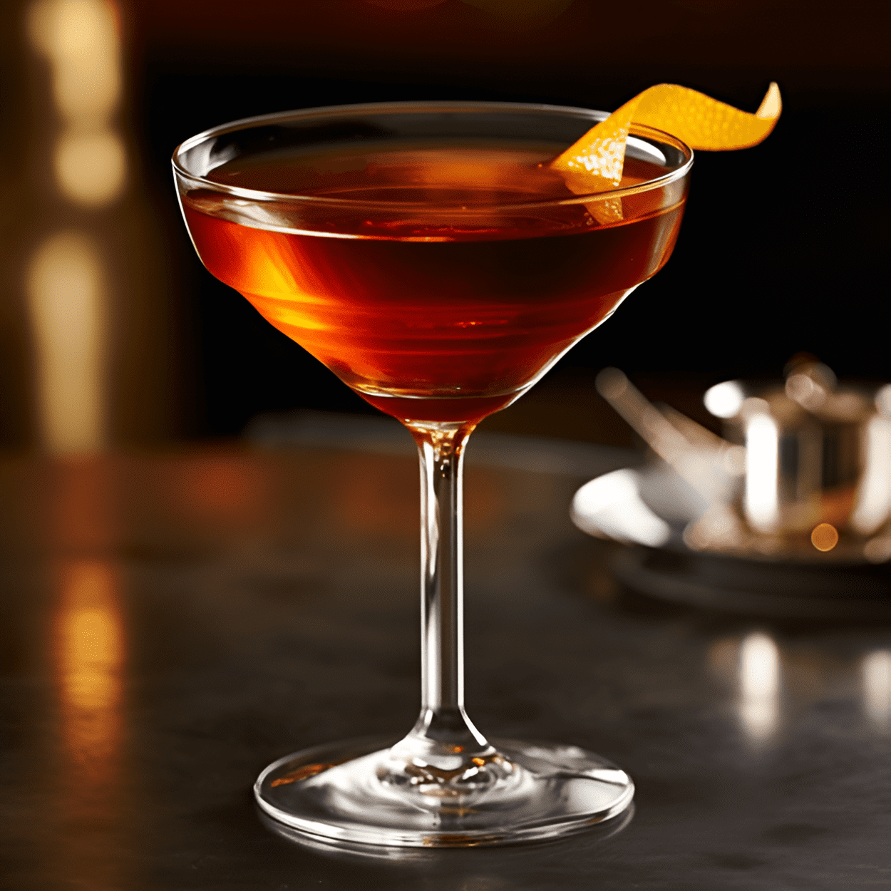 Makers Manhattan Cocktail Recipe - The Makers Manhattan is a robust and full-bodied cocktail. It's sweet, but not overly so, with a strong bourbon flavor that's balanced by the bitterness of the vermouth. The cherry and orange garnish add a hint of fruitiness, while the bitters give it a complex, layered taste.