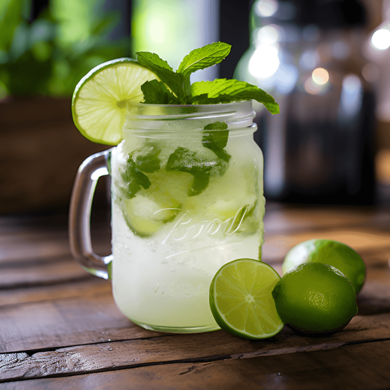 Mason Jar Mojito Cocktail Recipe - This cocktail has a refreshing, minty taste with a hint of sweetness from the sugar. The rum adds a smooth, rich flavor that balances out the tartness of the lime. It's a light, easy-to-drink cocktail that's perfect for hot summer days.