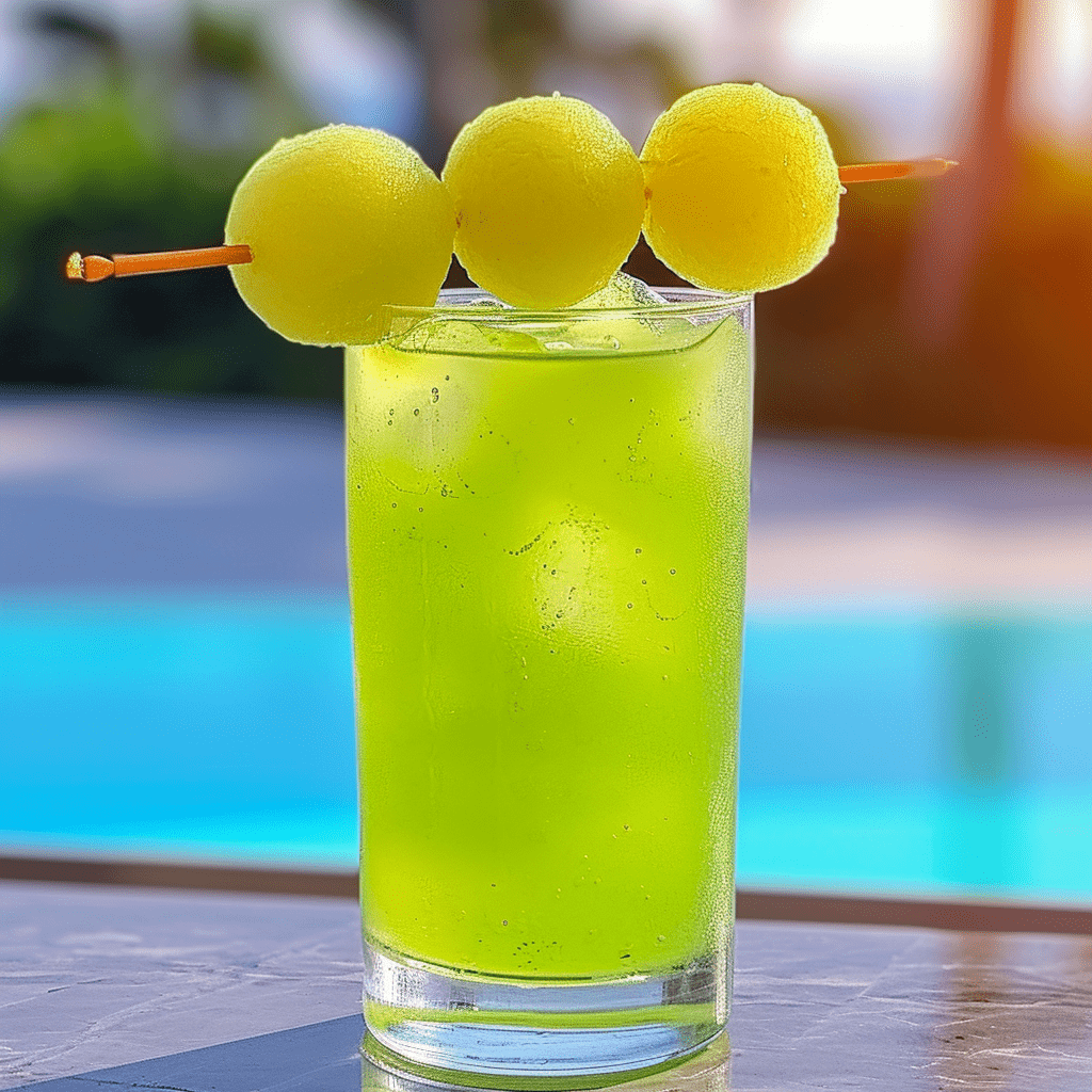 The Melon Cooler is a harmonious blend of sweet and slightly tart flavors. The Midori brings a vibrant melon sweetness, which is perfectly balanced by the zesty lime juice. The cucumber vodka adds a subtle vegetal note that's both refreshing and light, making the cocktail an easy-drinking choice.
