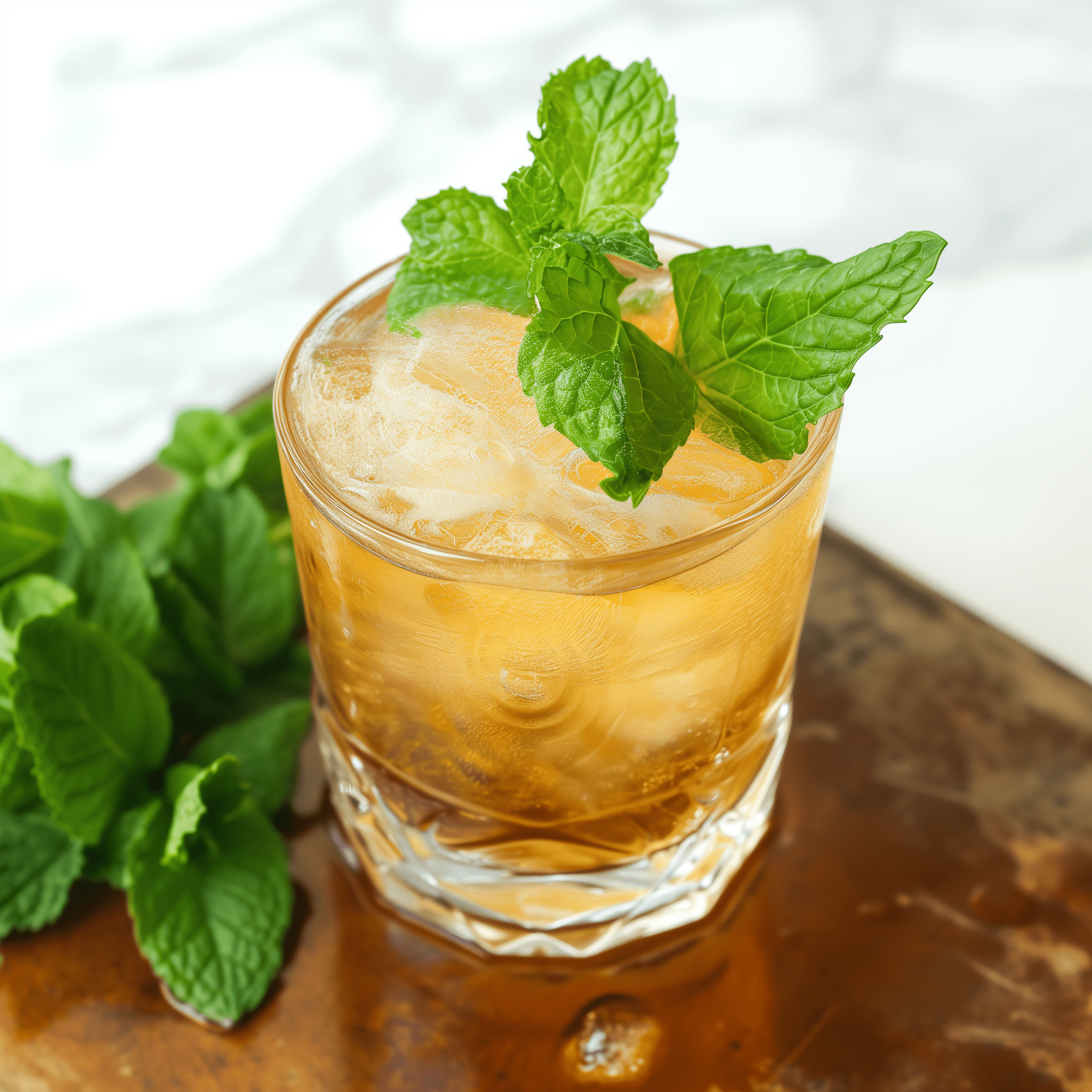 Mint Julep Mocktail Recipe - This Mint Julep Mocktail is a symphony of freshness with a minty aroma that tickles the senses. It's sweet, but not cloying, with a subtle herbal undertone from the mint. The crushed ice makes it incredibly refreshing and perfect for cooling down on a hot day.
