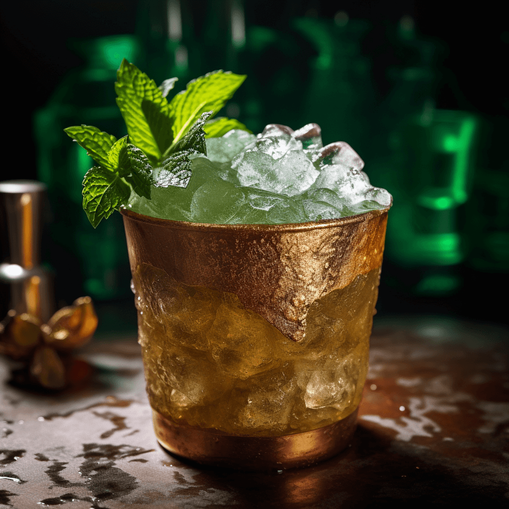 The Mint Julep has a refreshing, sweet, and slightly minty taste. It is a well-balanced cocktail with a strong bourbon backbone and a cooling, herbal finish.