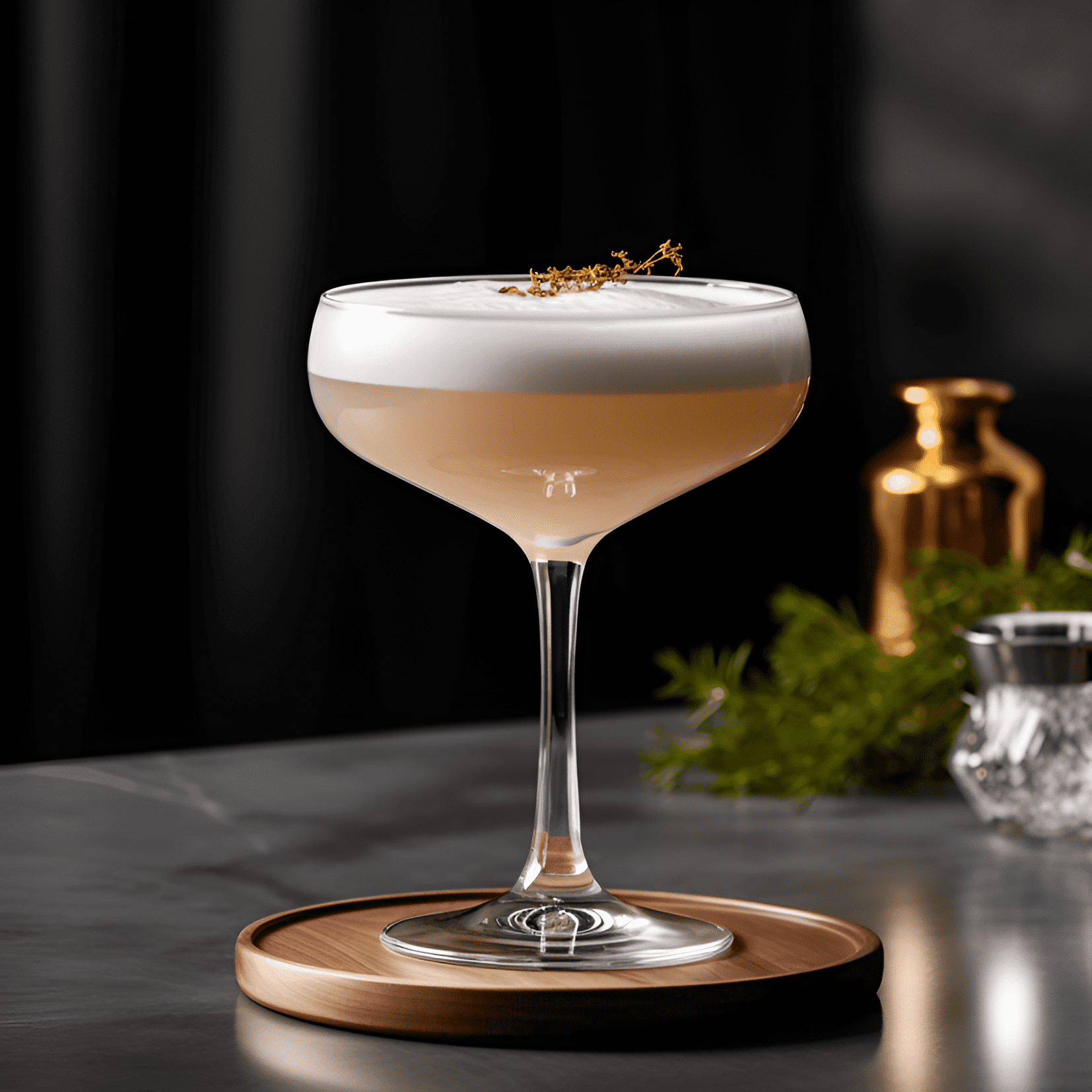 Monk's Dream Cocktail Recipe - The Monk's Dream cocktail has a complex, herbal taste with a hint of sweetness and a touch of sourness. The combination of ingredients creates a harmonious balance between strong and light flavors, making it a delightful and refreshing drink.