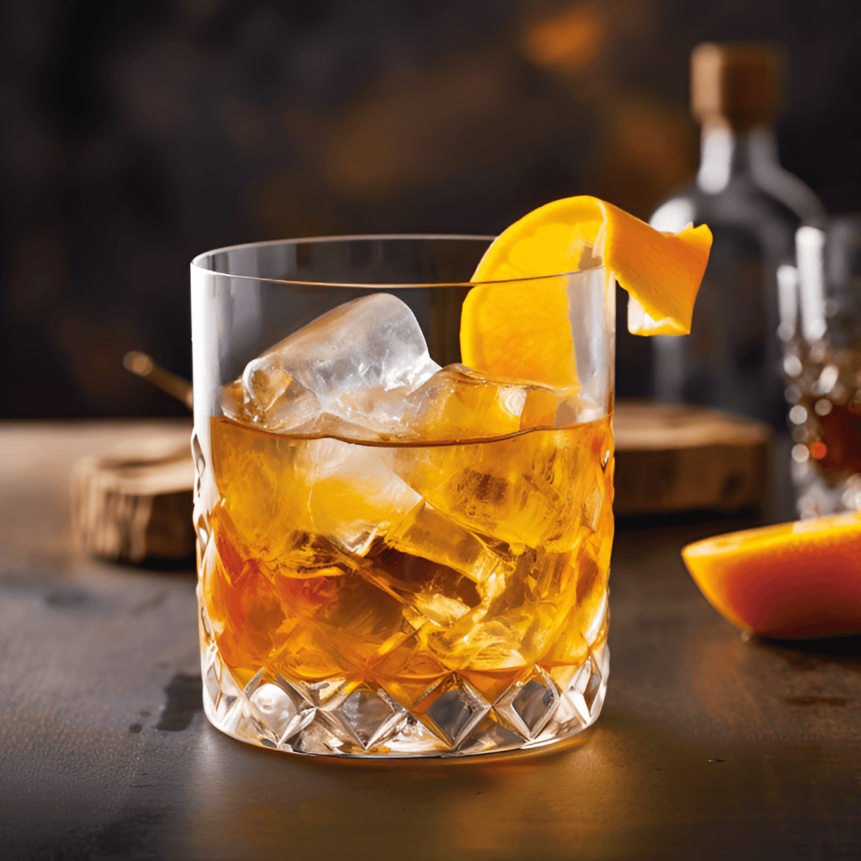 Oakley Fashioned Cocktail Recipe - The Oakley Fashioned is a robust, full-bodied cocktail. The whiskey provides a strong, smoky base, while the maple syrup adds a subtle sweetness. The orange bitters and lemon peel bring a hint of citrus, balancing out the drink and adding a refreshing finish.
