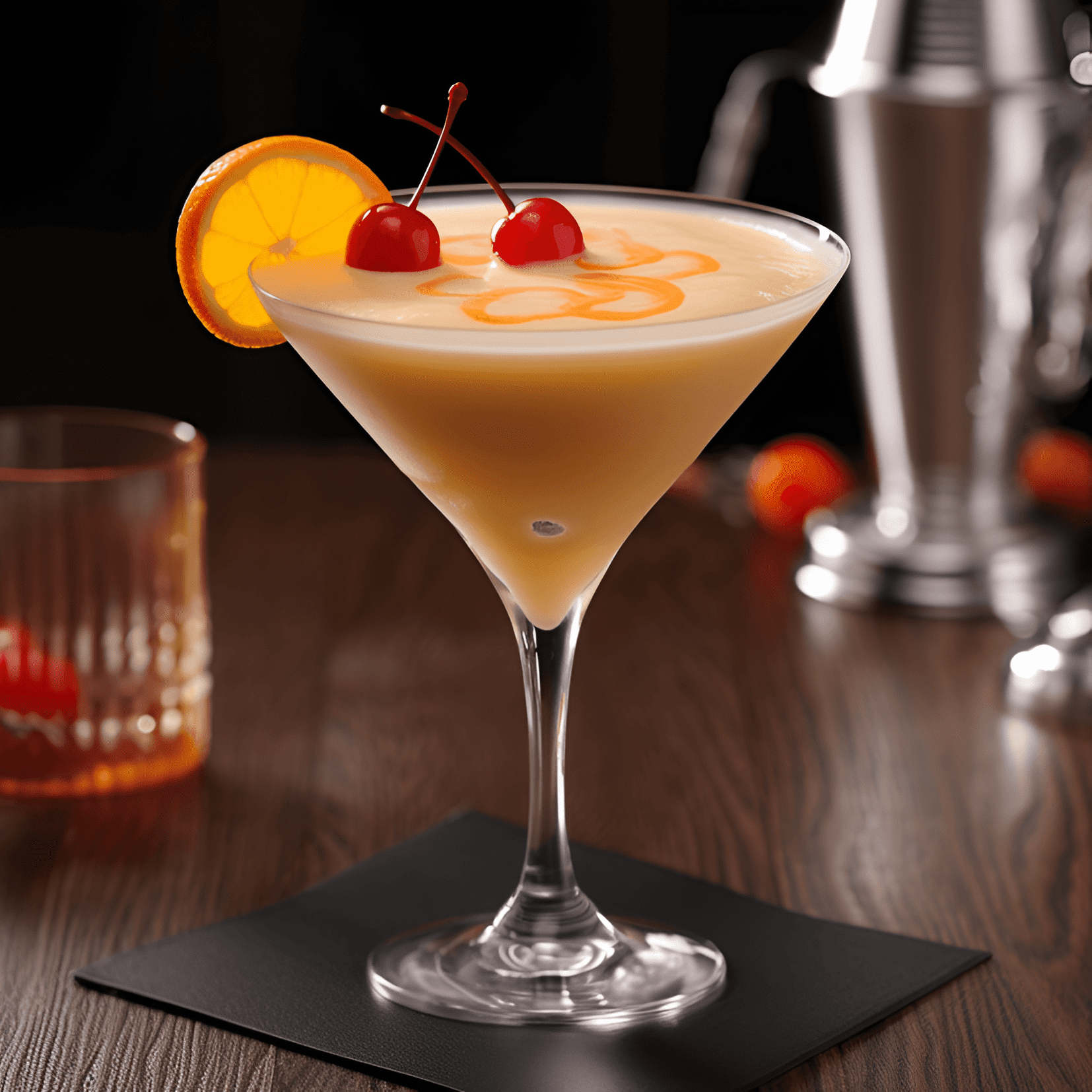 Orange Whip Cocktail Recipe - The Orange Whip has a sweet, tangy, and creamy taste with a hint of vanilla. The combination of orange juice, cream, and vanilla creates a smooth and refreshing flavor profile.