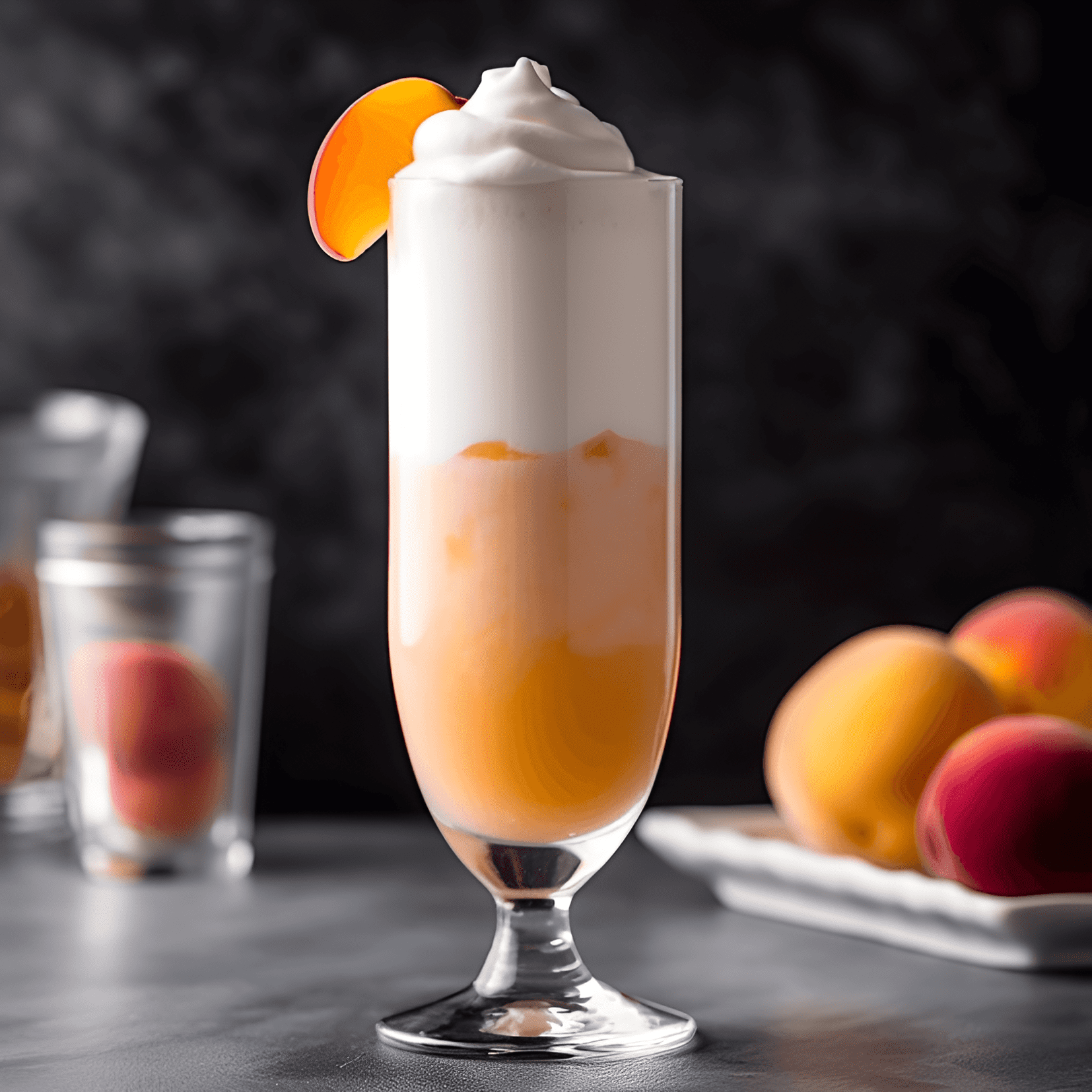 Duraznos y Crema Cóctel Receta - El cóctel Peaches and Cream es una bebida dulce, cremosa y afrutada con un toque de acidez de los duraznos. La combinación de durazno y crema crea una textura suave y aterciopelada que es refrescante e indulgente.