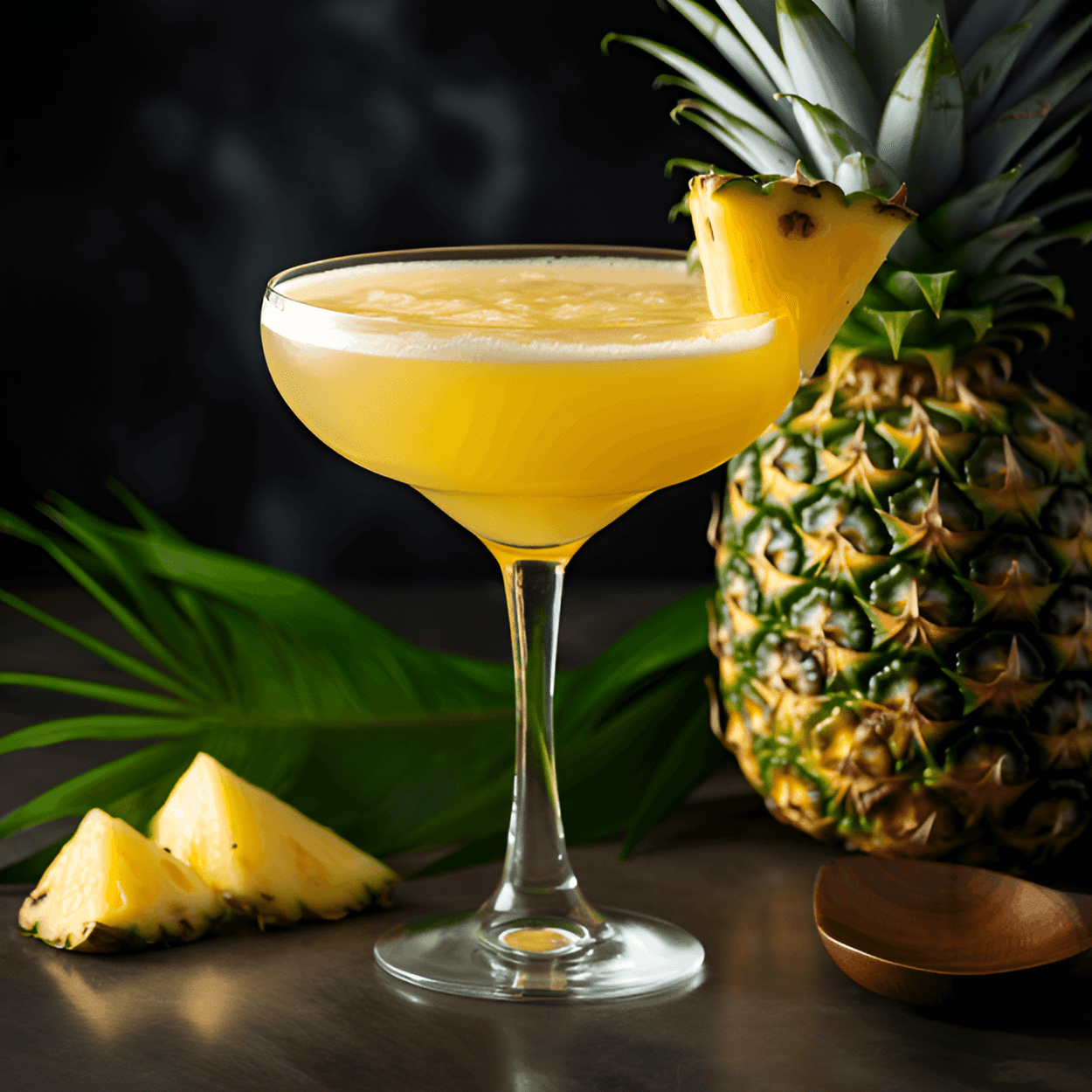 Pineapple Last Word Cocktail Recipe - The Pineapple Last Word is a delightful blend of sweet, sour, and slightly bitter flavors. The pineapple juice adds a tropical sweetness, while the lime juice provides a tangy kick. The gin and green chartreuse give it a complex, herbal undertone.
