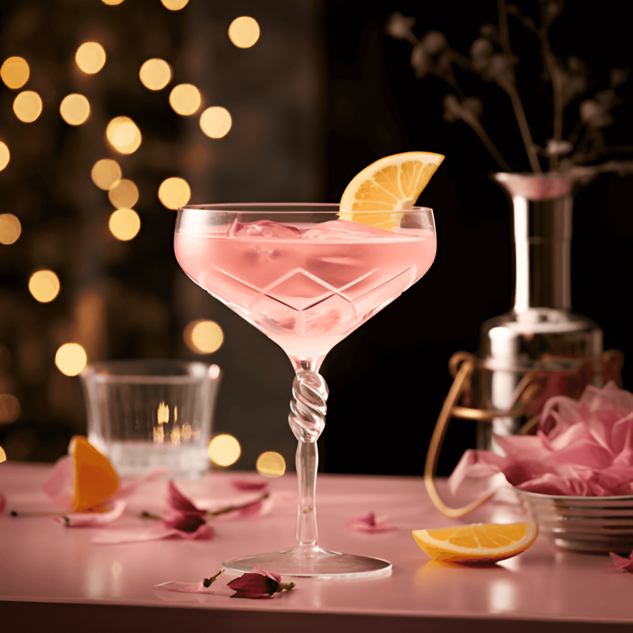 Pink Gin Cóctel Receta - El Pink Gin tiene un sabor complejo que es a la vez amargo y dulce, con un fuerte sabor herbal y botánico de la ginebra y los amargos. El cóctel también es ligeramente picante, con un toque de cítricos y un final cálido y persistente.
