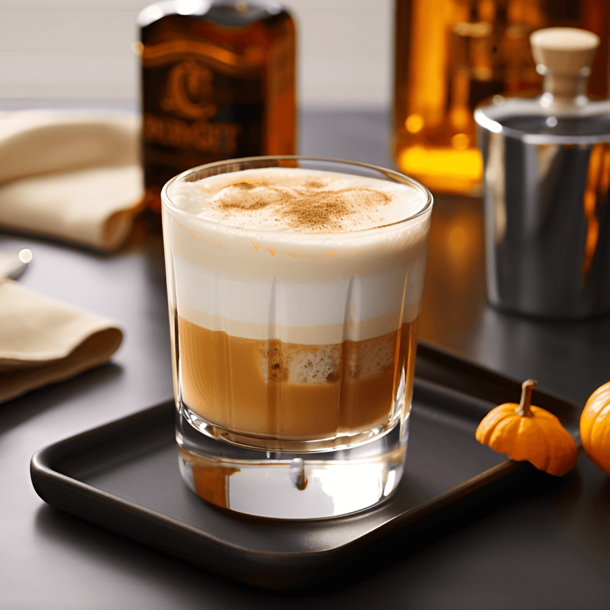 Pumpkin Spice White Russian Cocktail Recipe - The Pumpkin Spice White Russian is creamy, sweet, and slightly spicy. The vodka provides a strong base, the coffee liqueur adds depth and sweetness, and the pumpkin spice creamer gives it a warm, spicy kick.