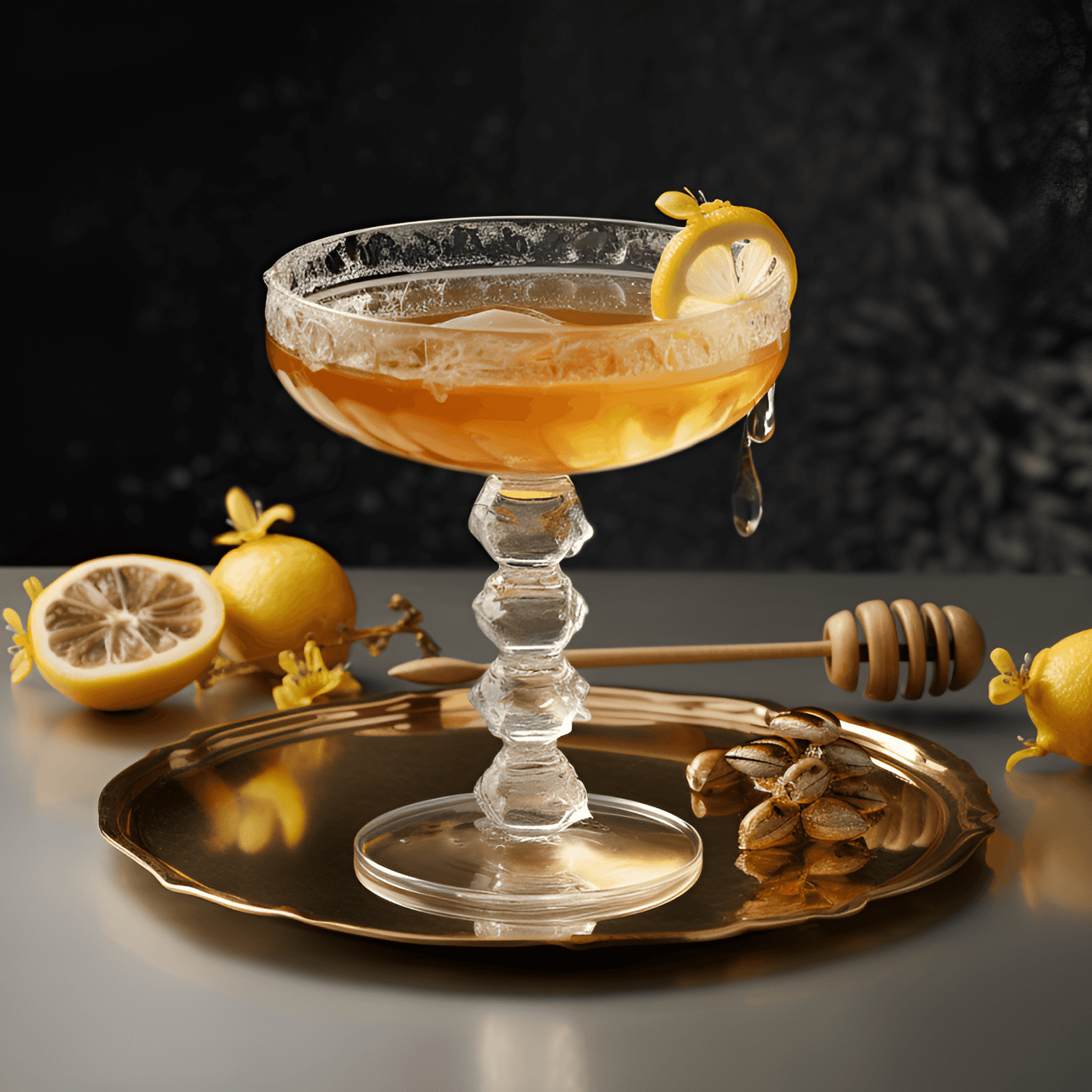 Queen Bee Cocktail Recipe - The Queen Bee cocktail is a harmonious blend of sweet, sour, and slightly floral flavors. The honey adds a rich sweetness, while the lemon provides a zesty tang. The gin contributes a subtle herbal note, and the sparkling wine adds a touch of effervescence and dryness.