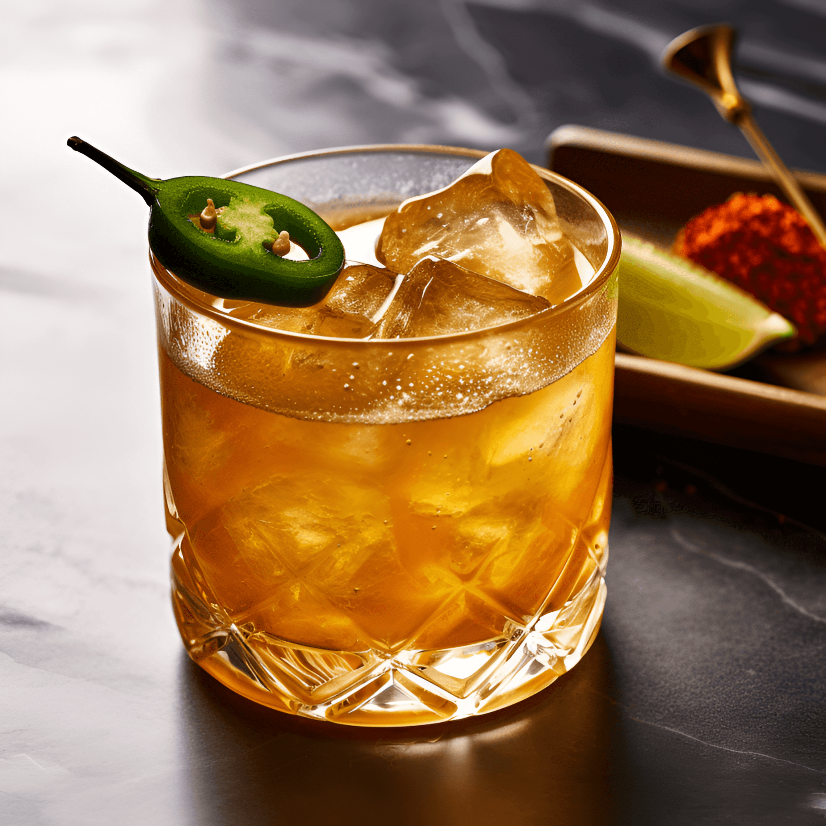 Rodeo Cocktail Recipe - The Rodeo cocktail is a complex and exciting mix of flavors. It is spicy, smoky, and slightly sweet with a hint of citrus. The heat from the jalapeño is balanced by the sweetness of the agave syrup, while the smokiness of the mezcal adds depth and intrigue.