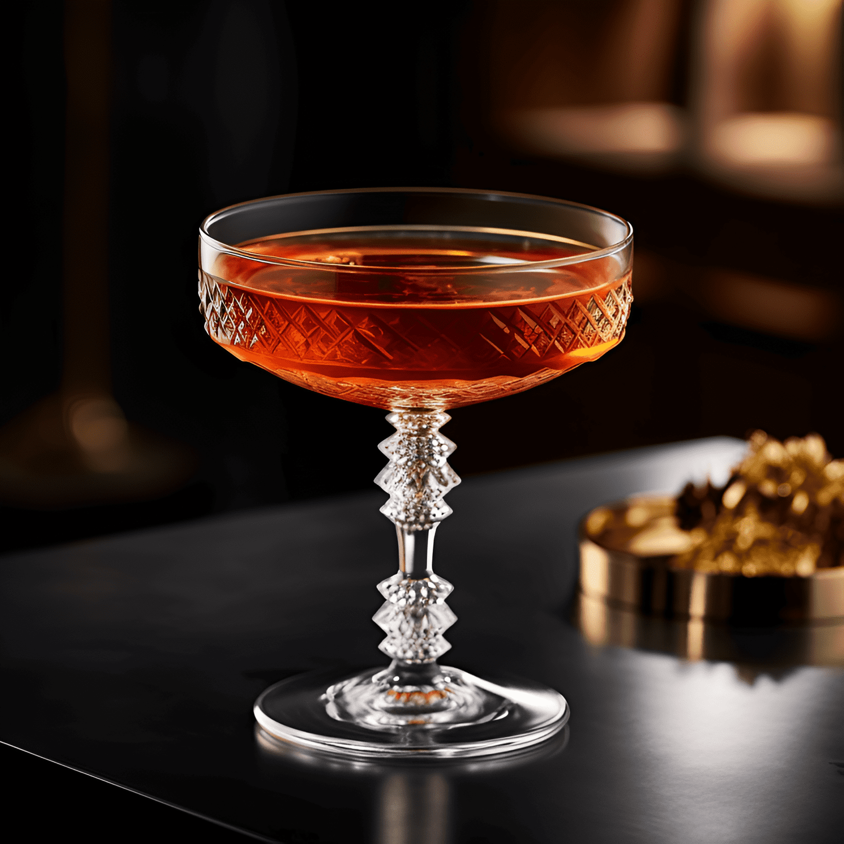 Roulette Royale Cocktail Recipe - The Roulette Royale is a complex and well-balanced cocktail, with a rich and velvety texture. The taste is a delightful combination of sweet, sour, and bitter notes, with a hint of spice and a smooth, warming finish.