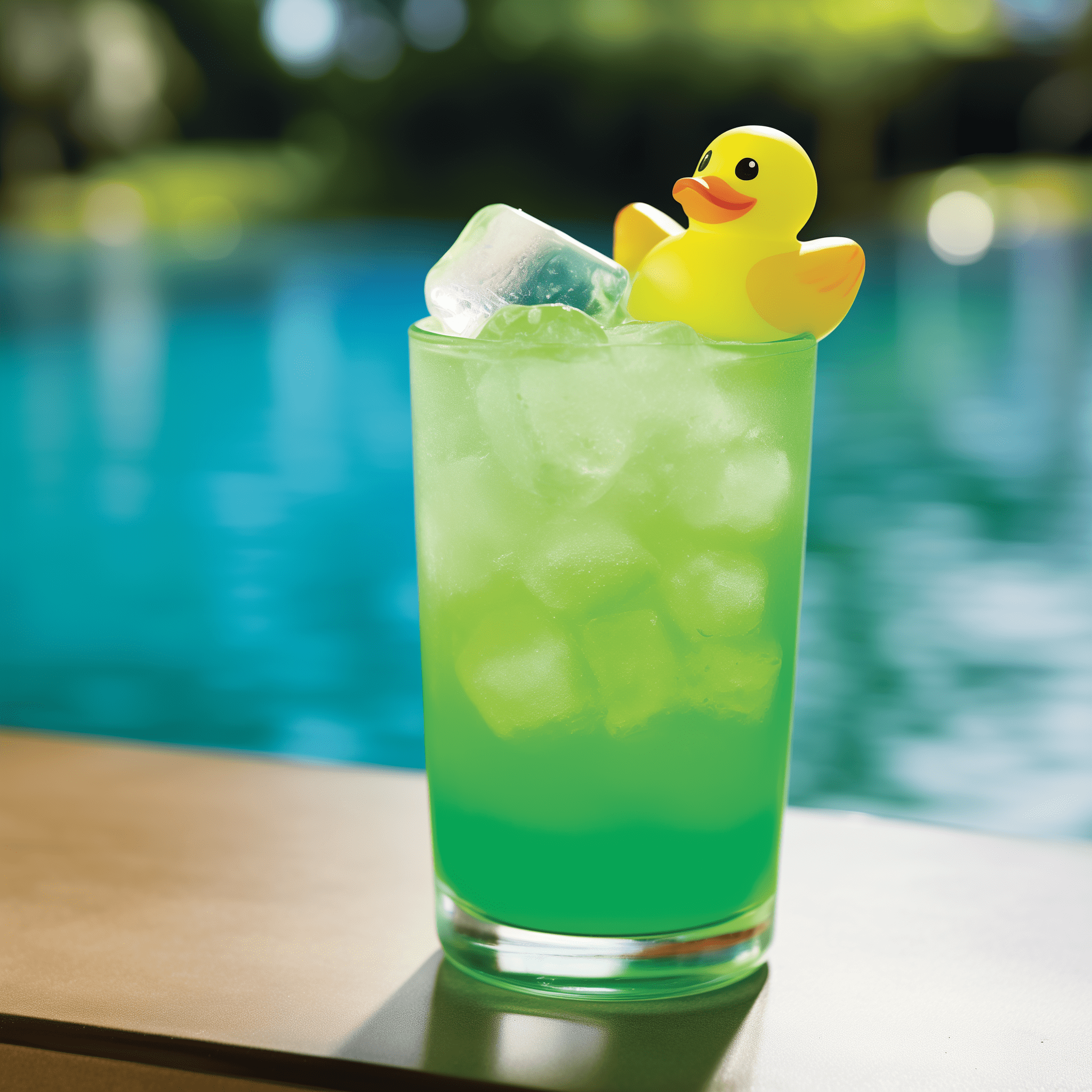 Rubber Ducky Cocktail Recipe - The Rubber Ducky cocktail is a sweet and fruity concoction with a tropical twist. The Midori provides a melon-like sweetness, while the peach schnapps adds a soft, peachy flavor. The cranberry juice offers a slight tartness that balances the sweetness, making it a refreshing and delightful drink.