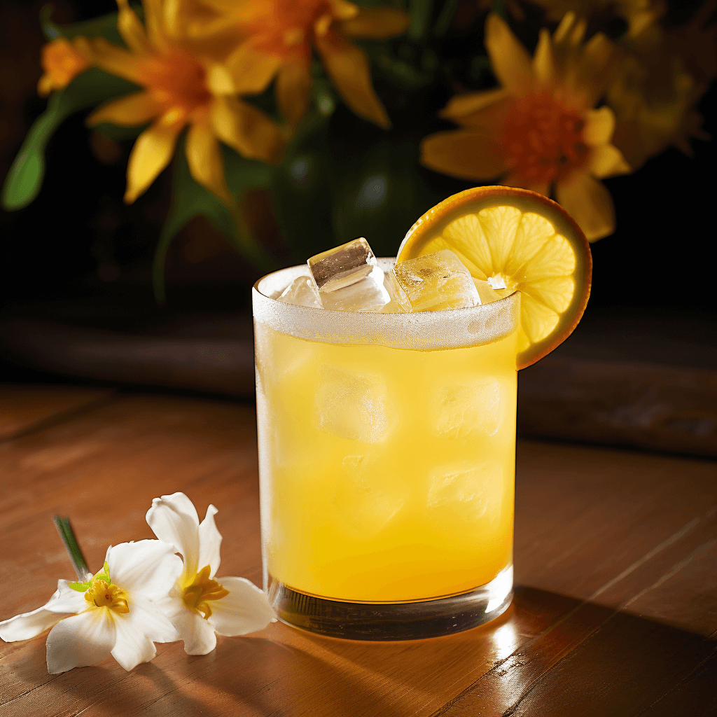 The Rum Daisy is a well-balanced cocktail with a sweet and sour flavor profile. It has a bright, citrusy taste from the lemon juice, balanced by the rich, molasses notes of the rum and the sweetness of the simple syrup. The addition of orange liqueur adds a touch of fruity complexity.