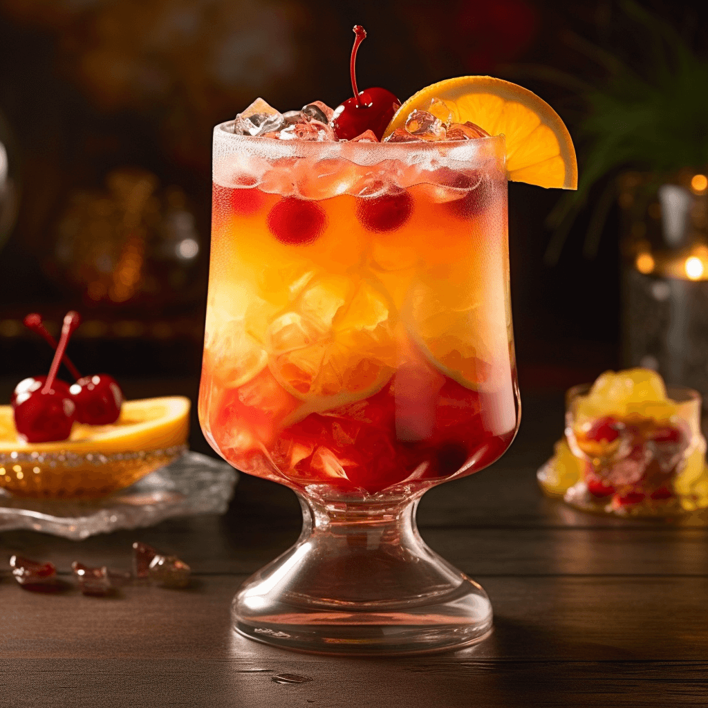 Rum Punch Cocktail Recipe - Rum Punch is a refreshing and fruity cocktail with a perfect balance of sweet, sour, and strong flavors. The taste is a delightful combination of tangy citrus, sweet tropical fruits, and the warmth of spiced rum.