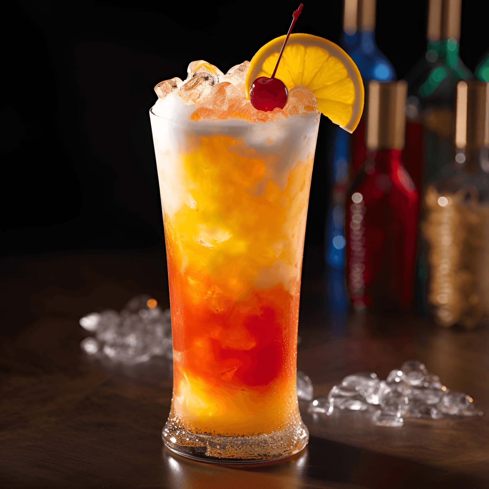 The Rum Runner is a sweet and fruity cocktail with a hint of tartness. Its flavors are a harmonious blend of tropical fruits, with the rum providing a smooth and warming backbone. The drink is both refreshing and satisfying, making it perfect for sipping on a hot summer day.