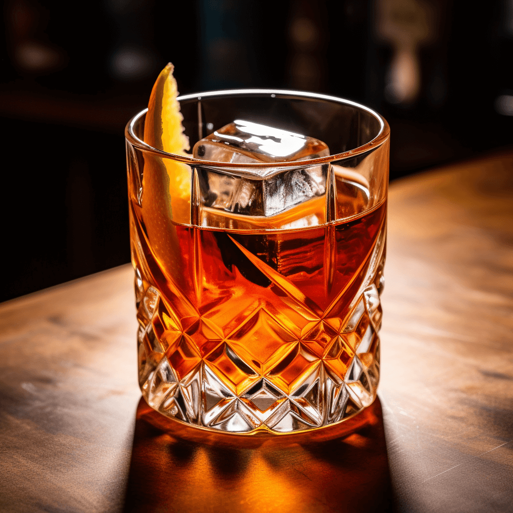 El Sazerac es un cóctel complejo, fuerte y ligeramente dulce con un toque de amargura. La combinación de whisky de centeno, absenta y bíteres de Peychaud crea un perfil de sabor único y herbal con un acabado suave y aterciopelado.