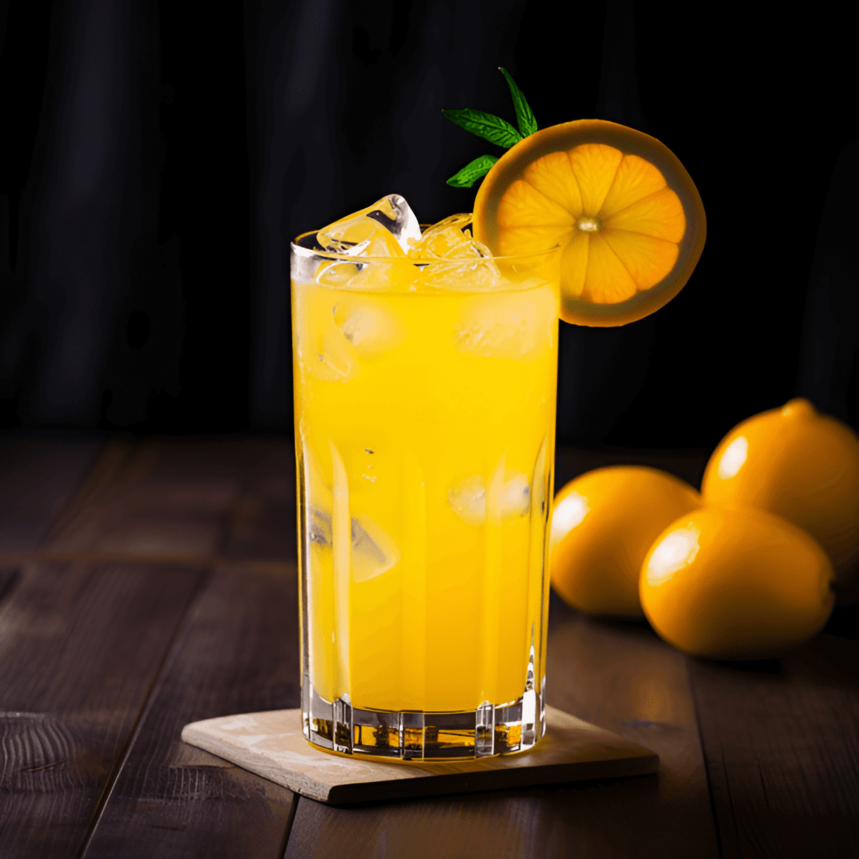 The Screwdriver cocktail offers a bright, citrusy, and slightly sweet flavor profile. The smoothness of the vodka is complemented by the tangy and refreshing taste of the orange juice, making it a well-balanced and easy-to-drink cocktail.