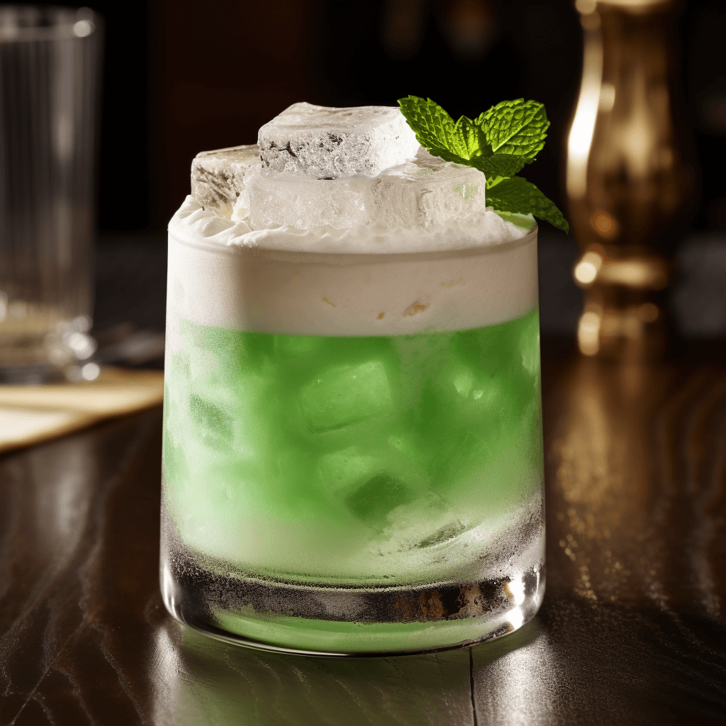 Shamrock Sour Cocktail Recipe - The Shamrock Sour is a well-balanced cocktail with a slightly sweet, sour, and refreshing taste. The whiskey provides a warm, smooth base, while the lemon juice and lime juice add a tangy, citrusy kick. The green crème de menthe gives the drink a subtle minty flavor and a vibrant green color.