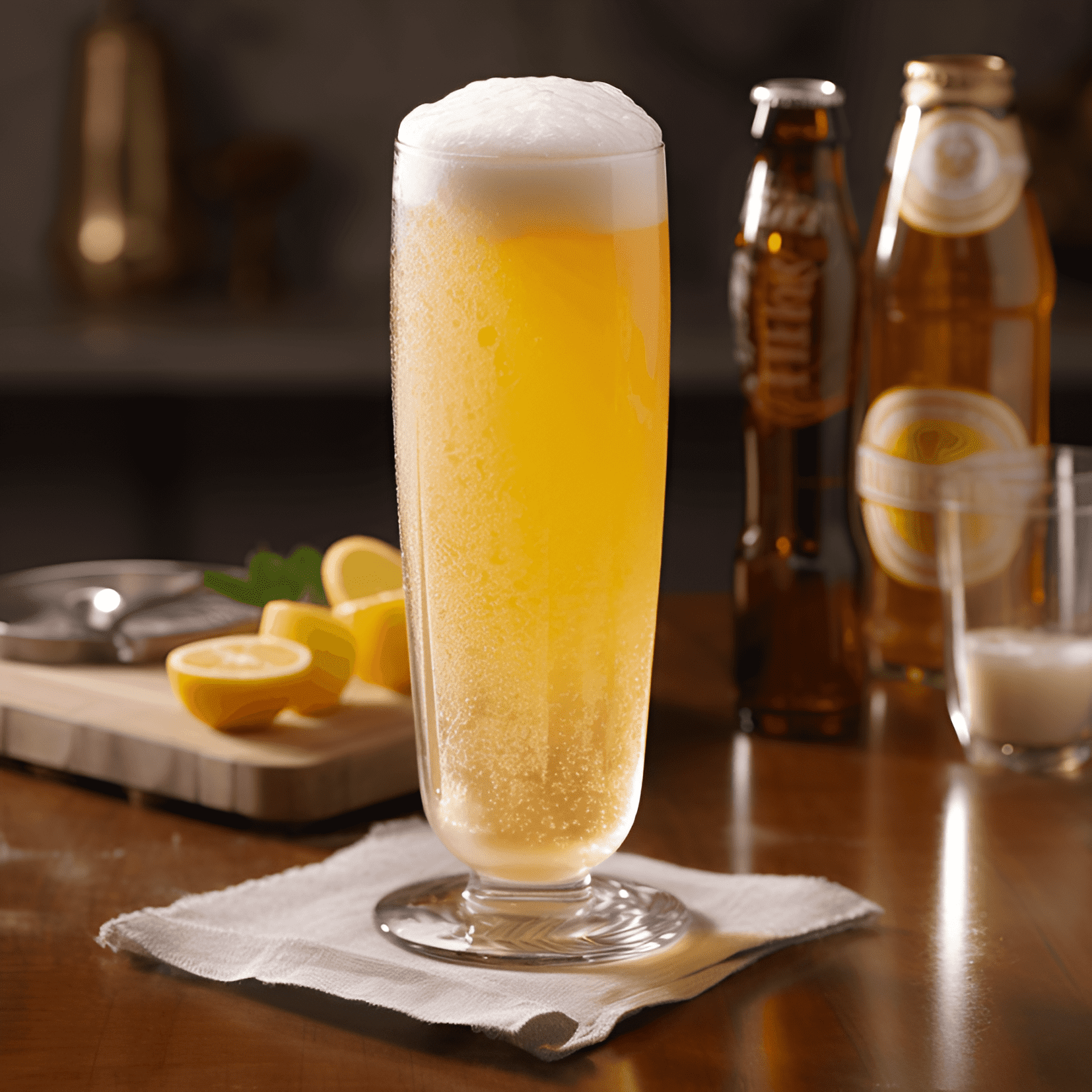 Shandy Cocktail Recipe - The Shandy cocktail is a perfect balance of sweet, tangy, and refreshing flavors. The lemonade adds a bright citrusy note, while the beer provides a malty, slightly bitter backbone. The overall taste is light, crisp, and effervescent.