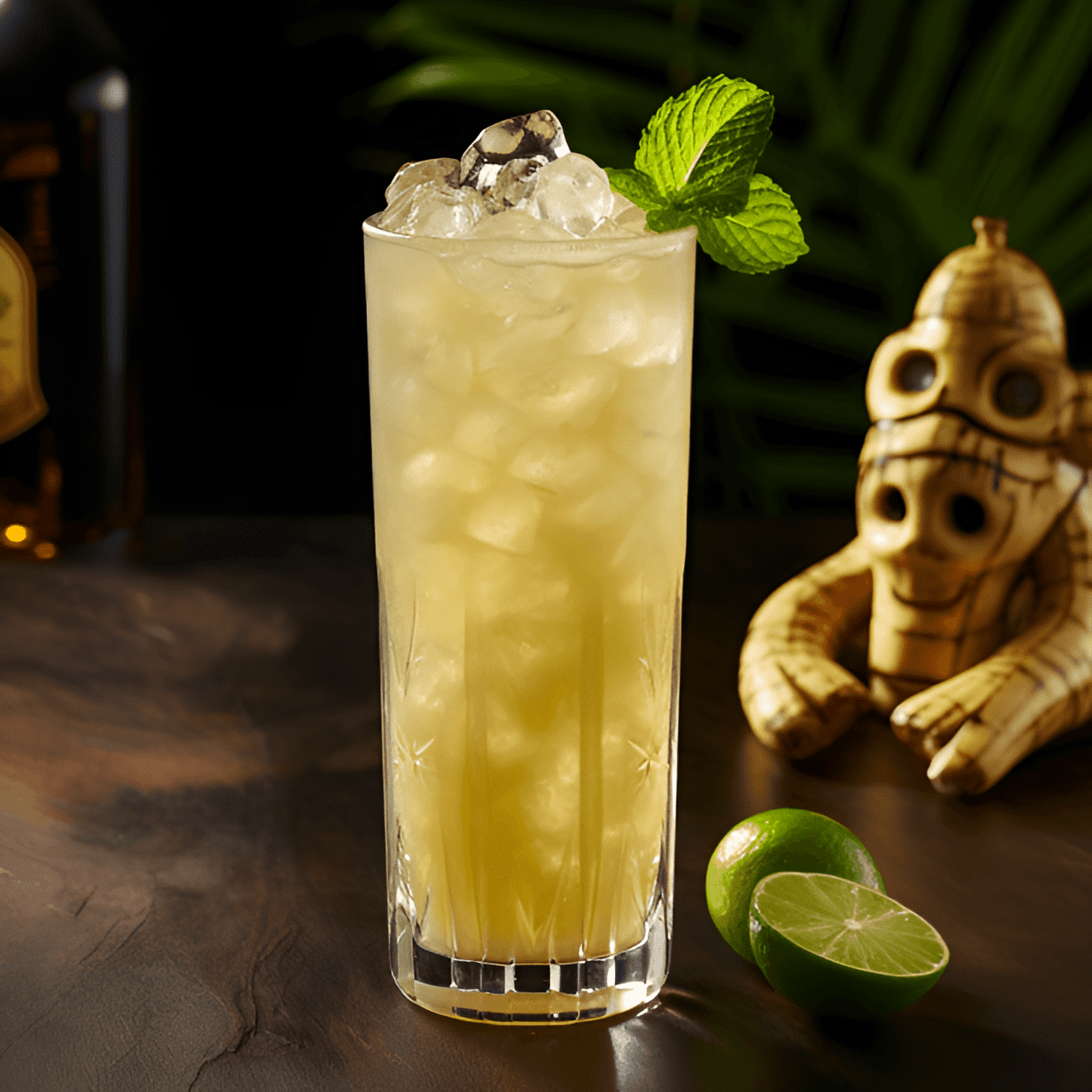 Slippery Monkey Cocktail Recipe - The Slippery Monkey is a sweet, fruity cocktail with a strong tropical vibe. It has a rich, creamy texture, thanks to the banana liqueur and cream. The rum adds a nice kick, balancing out the sweetness of the other ingredients. Overall, it's a smooth, refreshing drink with a delightful banana flavor.