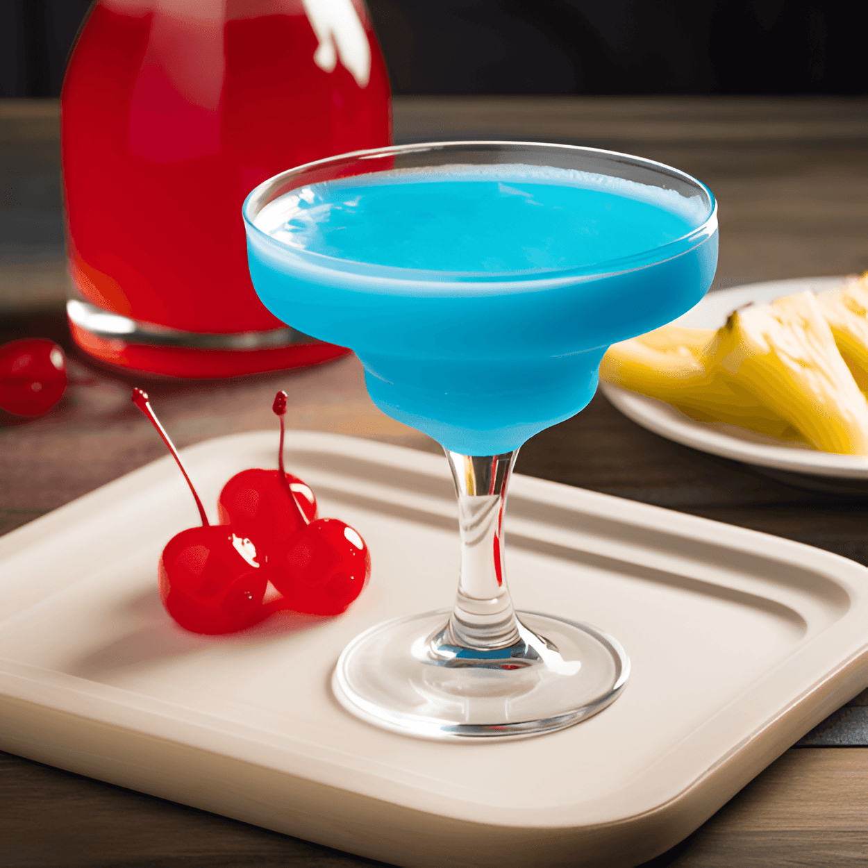 Smurf Cocktail Recipe - The Smurf Cocktail has a sweet and fruity taste, with a hint of citrus. It's light and refreshing, making it perfect for a hot summer day. The blue curacao gives it a slightly tangy flavor, balancing out the sweetness of the pineapple juice and cream of coconut.