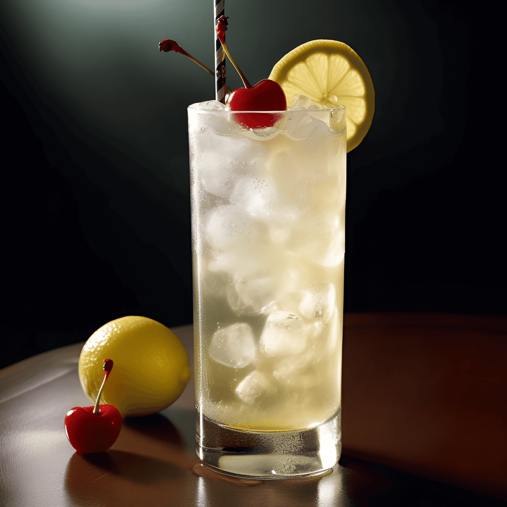 The Snowball cocktail has a creamy, sweet, and slightly tangy taste. The Advocaat provides a rich, velvety texture, while the lemon-lime soda adds a refreshing, fizzy element. The maraschino cherry and mint garnish contribute a touch of sweetness and a hint of cool, herbal flavor.