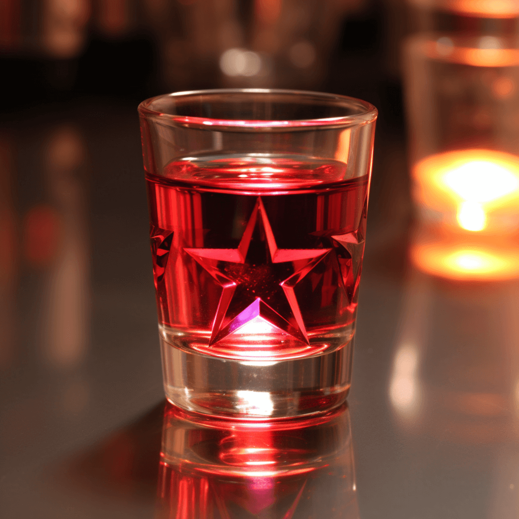 Starfucker Shot Rezept - Der Starfucker Shot ist ein süßer, fruchtiger und leicht säuerlicher Cocktail mit einem weichen und erfrischenden Abgang. Die Kombination aus Himbeerlikör, Sour Mix und Orangensaft verleiht ihm einen spritzigen und lebhaften Geschmack, während der Wodka für einen subtilen Kick sorgt.