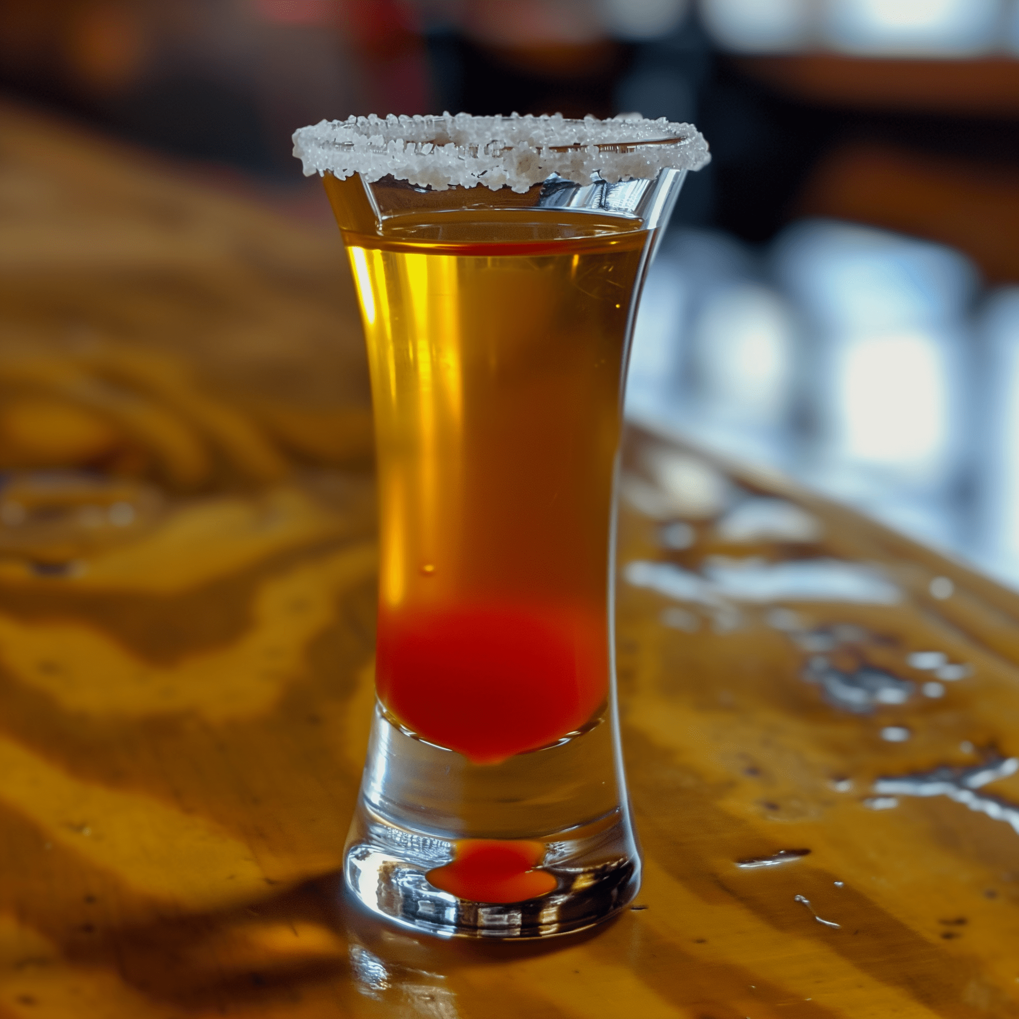 Sweaty Mexican Recipe - The Sweaty Mexican shot is a fiery blend that hits you with a spicy, peppery rush followed by the earthy undertones of tequila. It's a bold, robust shot with a lingering heat that dances on the palate.