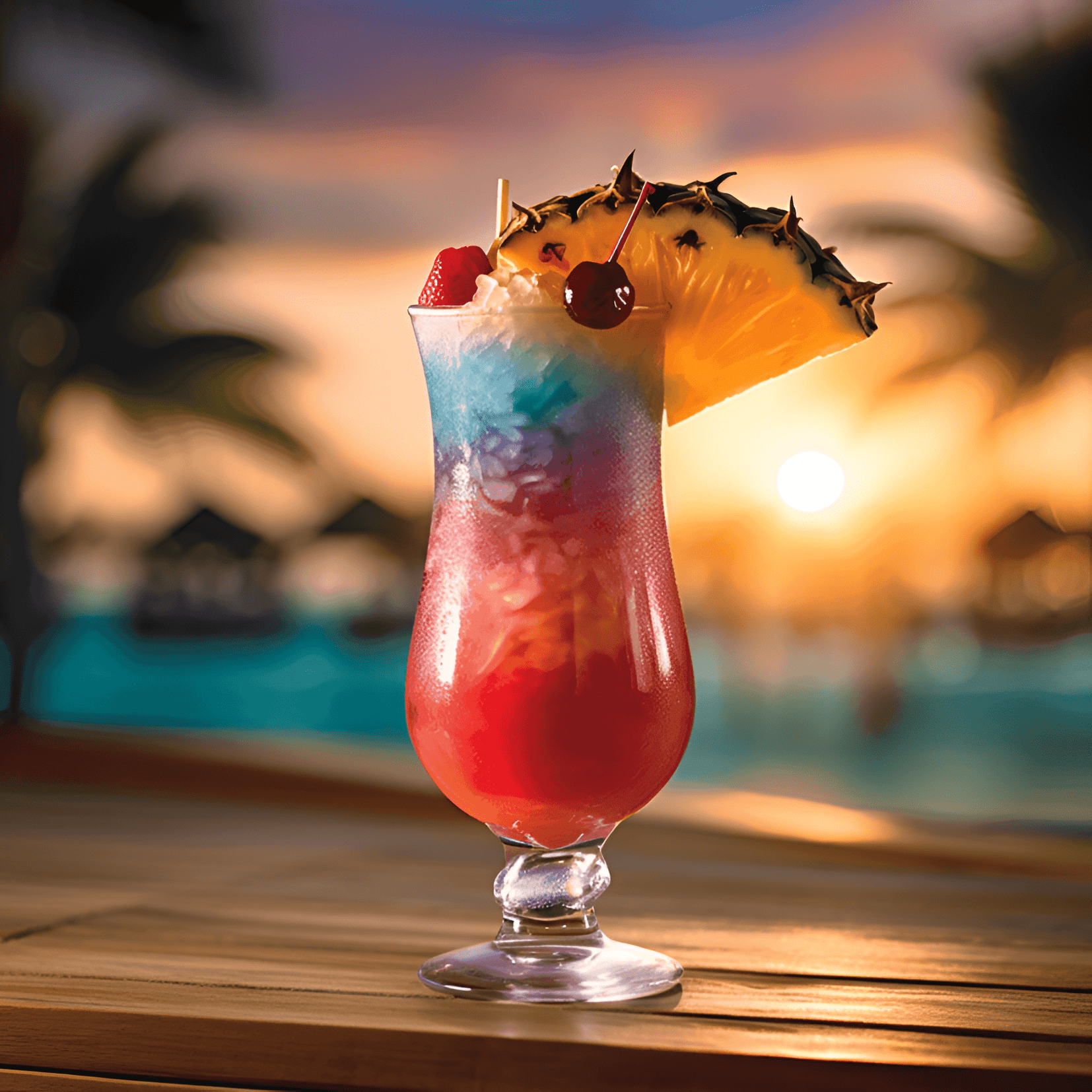 Tahitiano Cóctel Receta - El cóctel tahitiano es una deliciosa combinación de sabores dulces, ácidos y afrutados. Tiene un sabor refrescante con un toque de acidez tropical. La bebida es ligera y fácil de beber, lo que la hace perfecta para los días cálidos de verano o para relajarse en la playa.