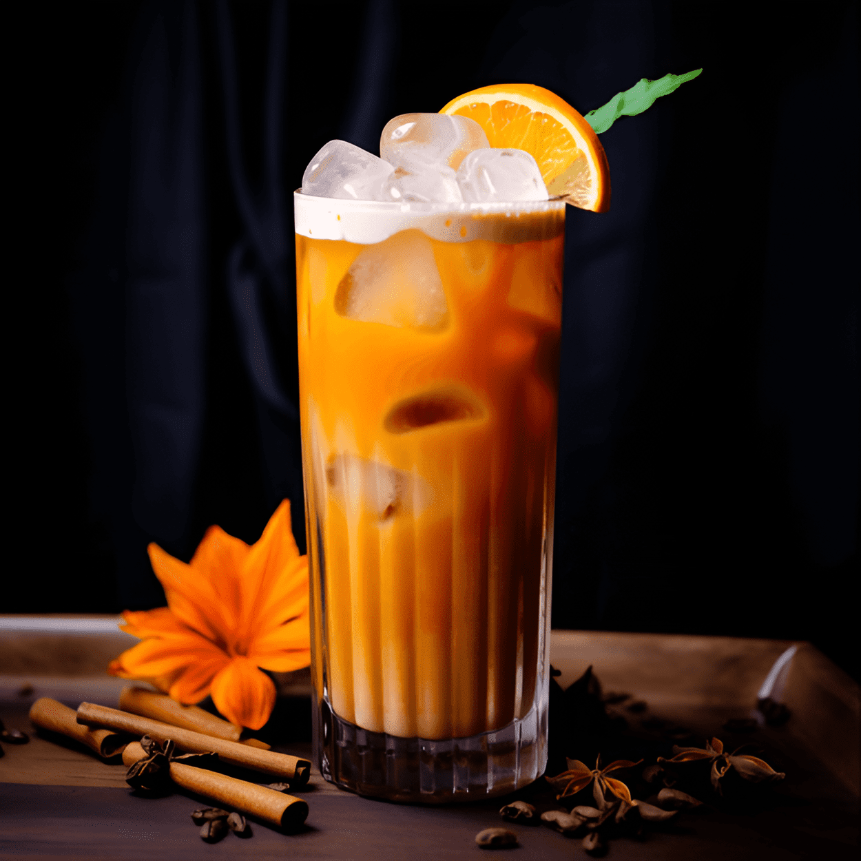 Thai Tea Cocktail Recipe - This Thai Tea cocktail has a unique, sweet, and creamy taste with a hint of spiciness from the spices. The strong tea flavor is balanced by the sweetness of the condensed milk and the smoothness of the alcohol, making it a delightful and refreshing drink.