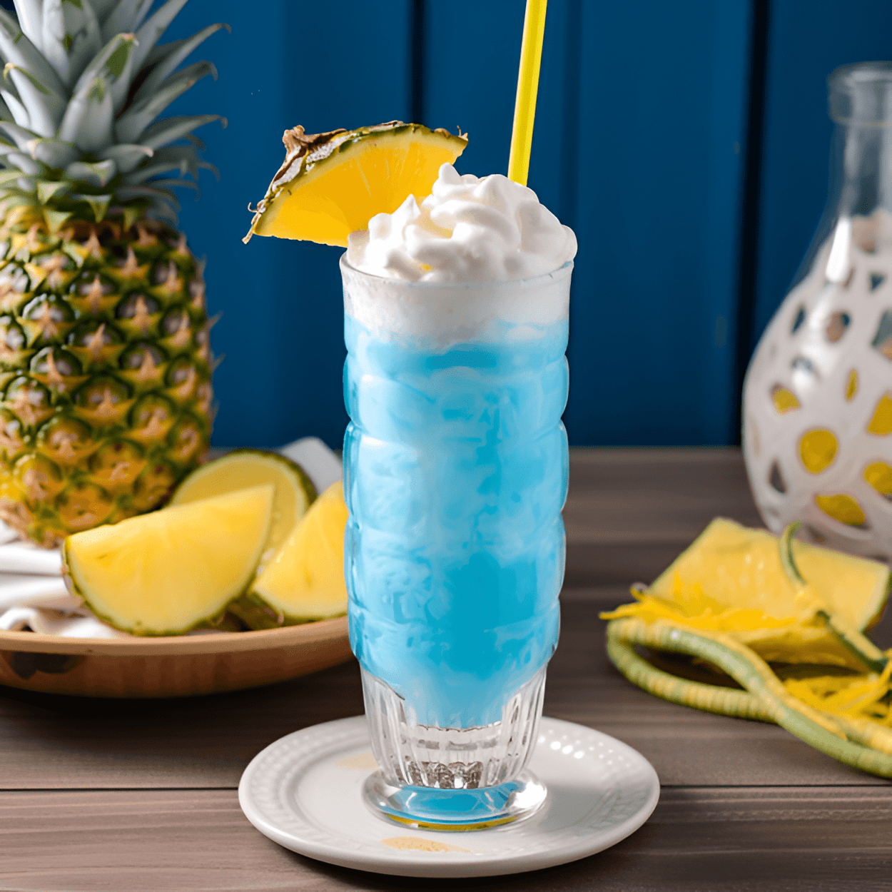 The Minions Cocktail Recipe - The Minions Cocktail is a sweet and tangy delight. The combination of pineapple juice, coconut rum, and blue curacao gives it a tropical, fruity flavor with a hint of citrus. The whipped cream topping adds a creamy, velvety texture that balances the acidity of the other ingredients.
