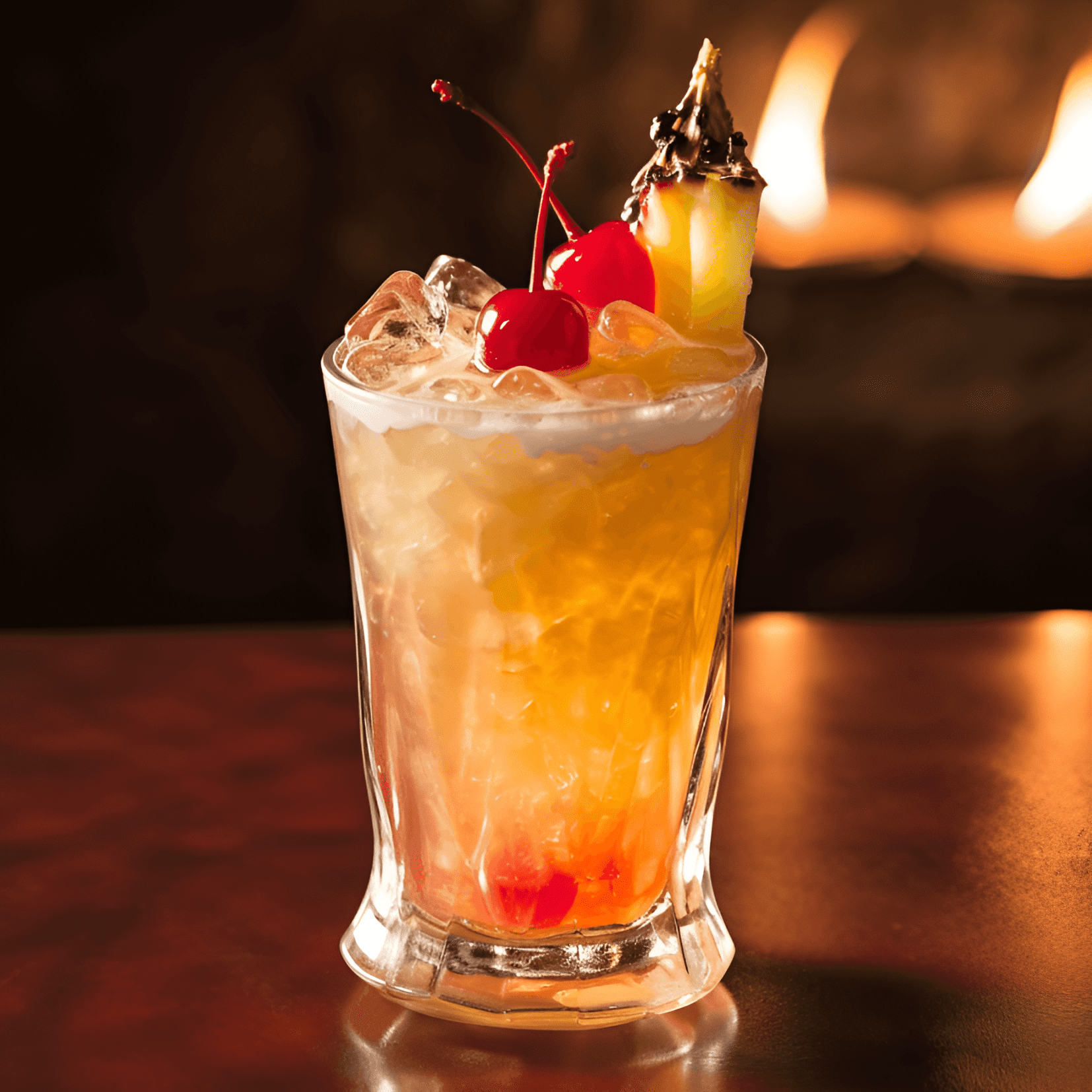 Tiki Torch Cocktail Recipe - The Tiki Torch cocktail is a delicious blend of sweet, sour, and fruity flavors. It has a strong, yet refreshing taste with a hint of spice from the ginger syrup. The combination of rum, pineapple, and lime creates a tropical sensation that is both invigorating and satisfying.