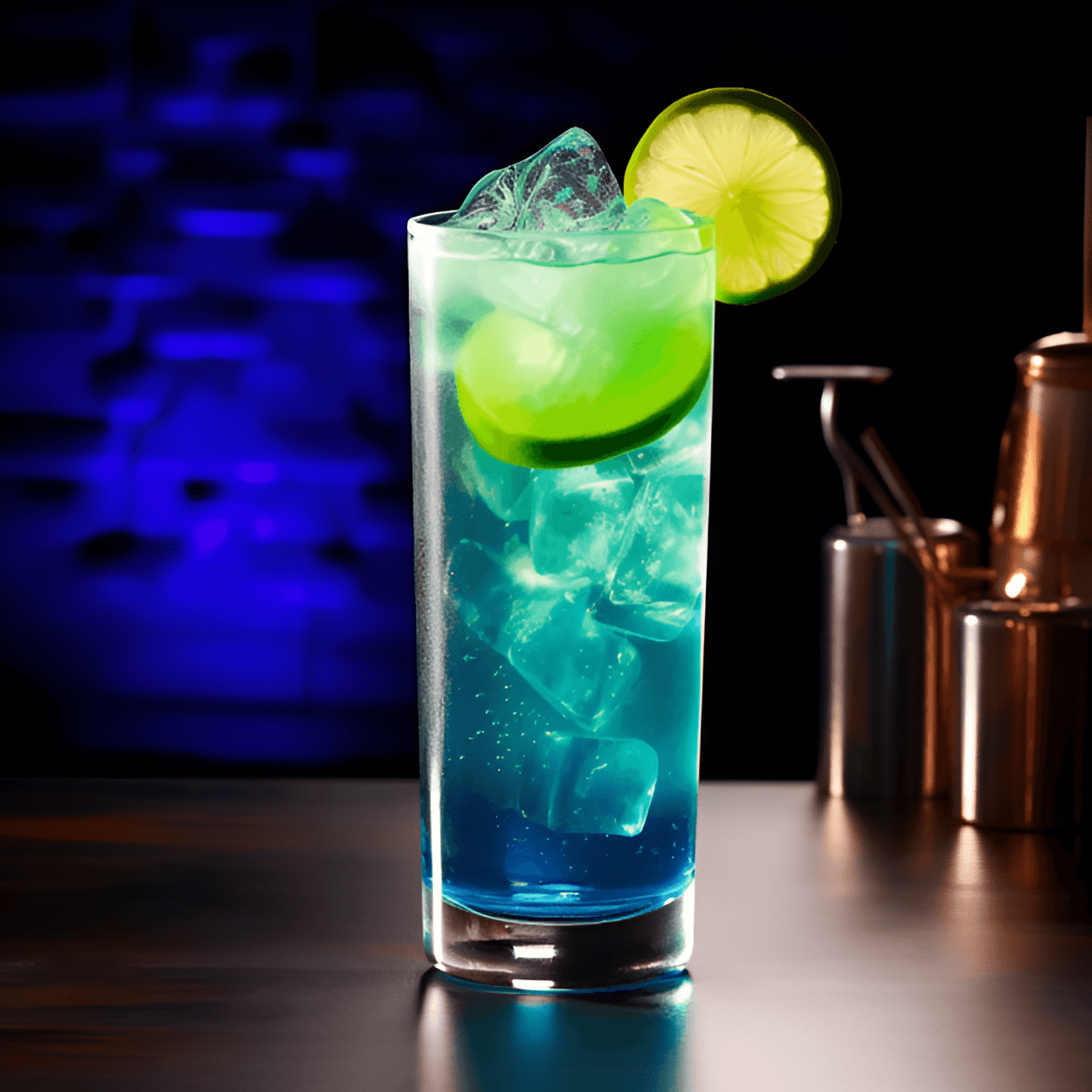 Trashcan Cocktail Recipe - The Trashcan is a sweet, fruity cocktail with a strong alcoholic kick. It has a vibrant, electric blue color and a refreshing, citrusy taste. The combination of different spirits gives it a complex flavor profile, with notes of gin, vodka, rum, and tequila all coming through.