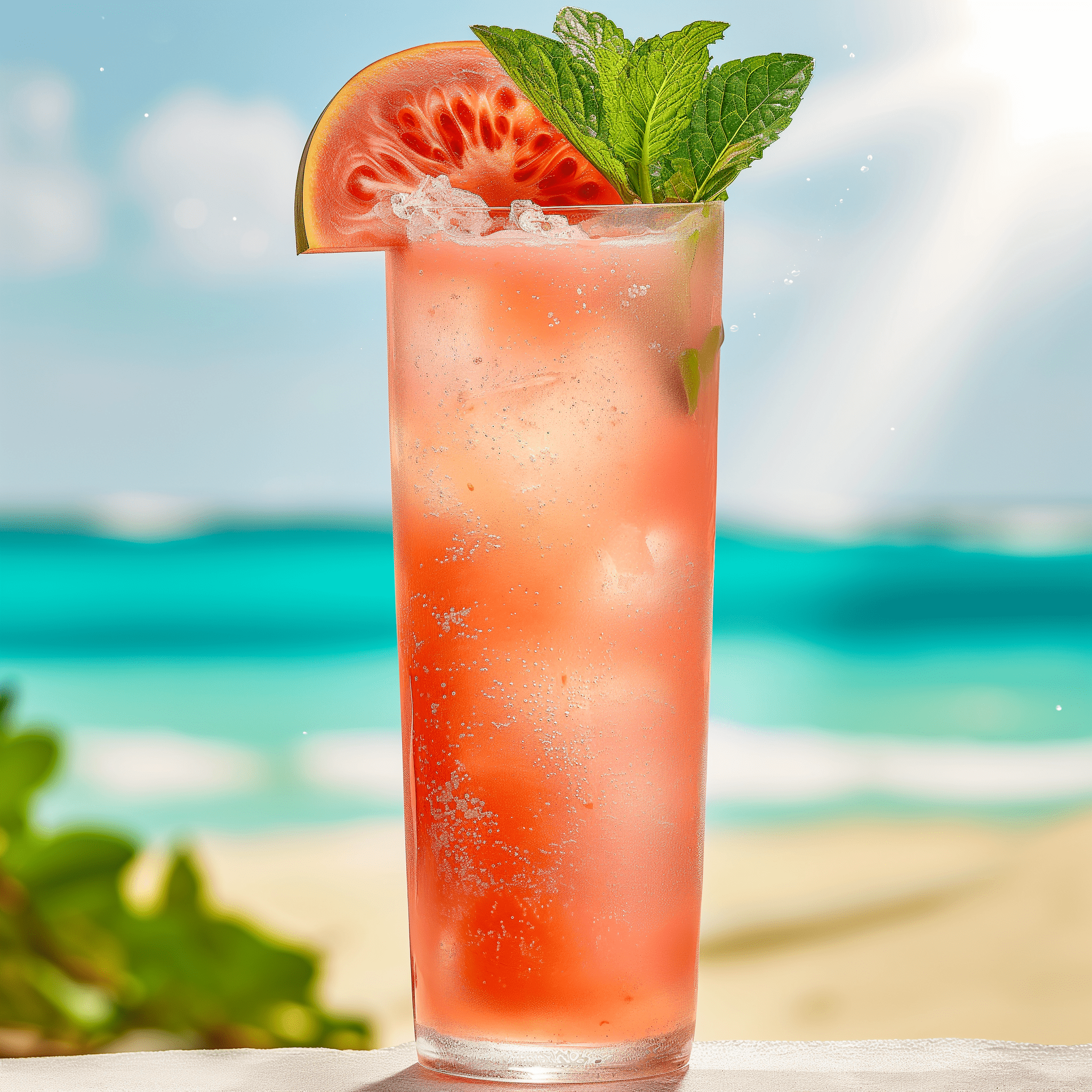 Tropical Guava Mocktail Recipe - The Tropical Guava Mocktail is a delightful blend of sweet and tangy flavors, with the guava nectar providing a luscious sweetness that is perfectly balanced by the zesty lemon juice. The mint leaves add a refreshing herbal undertone that makes the drink light and invigorating.