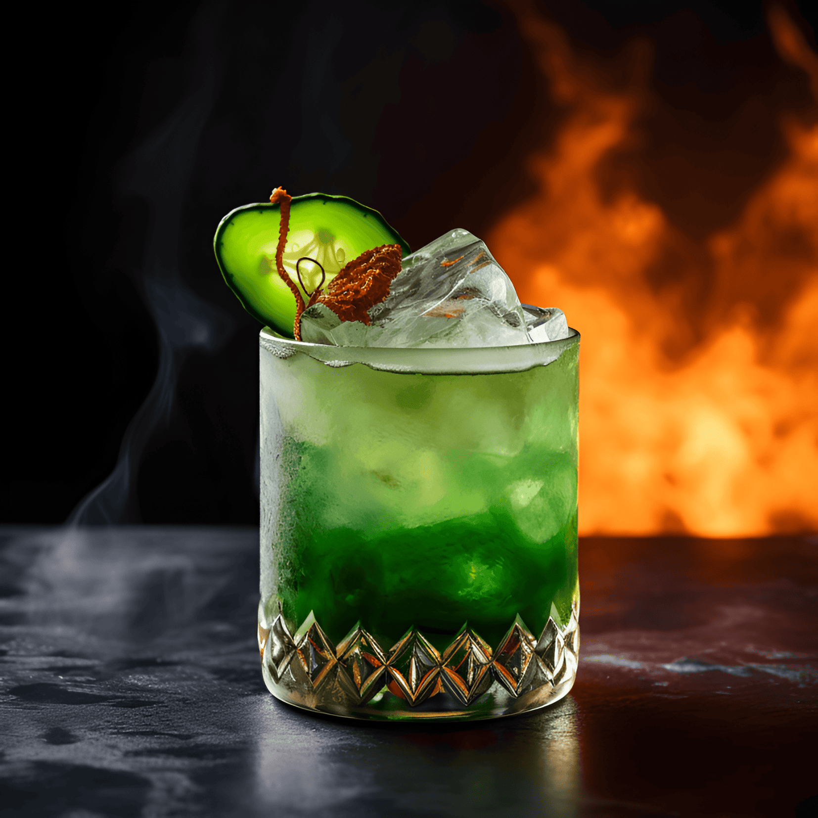 Under the Volcano Cocktail Recipe - The Under the Volcano cocktail offers a complex and intriguing taste profile, with smoky mezcal, sweet agave nectar, and tangy lime juice. The cocktail is well-balanced, with a hint of spice from the jalapeño.