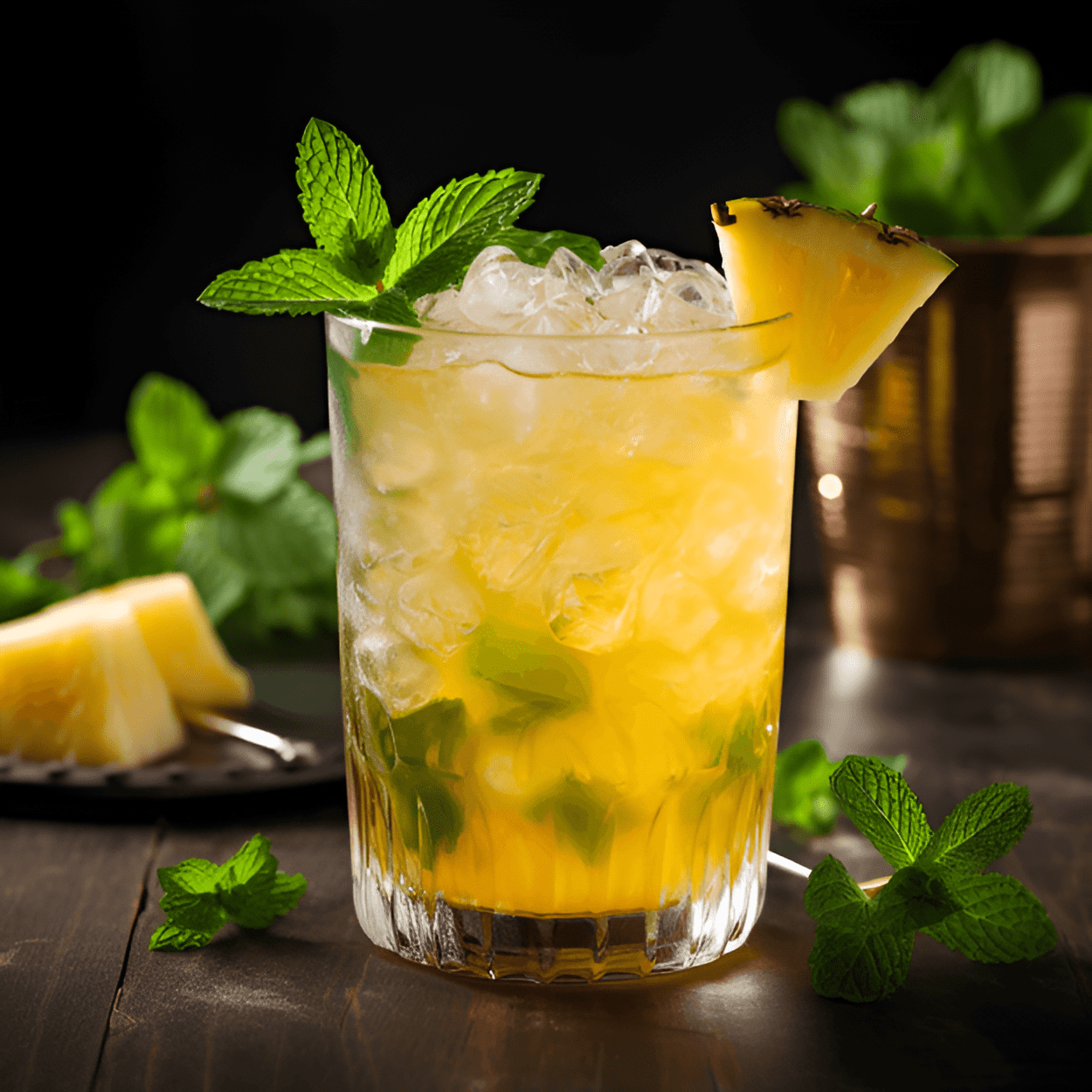Uptown Cocktail Recipe - The Uptown cocktail is a delightful blend of sweet, sour, and fruity flavors. The sweetness of the pineapple juice is perfectly balanced by the tartness of the lime juice, while the vodka adds a smooth and clean finish. The addition of mint leaves gives the cocktail a refreshing and aromatic twist.
