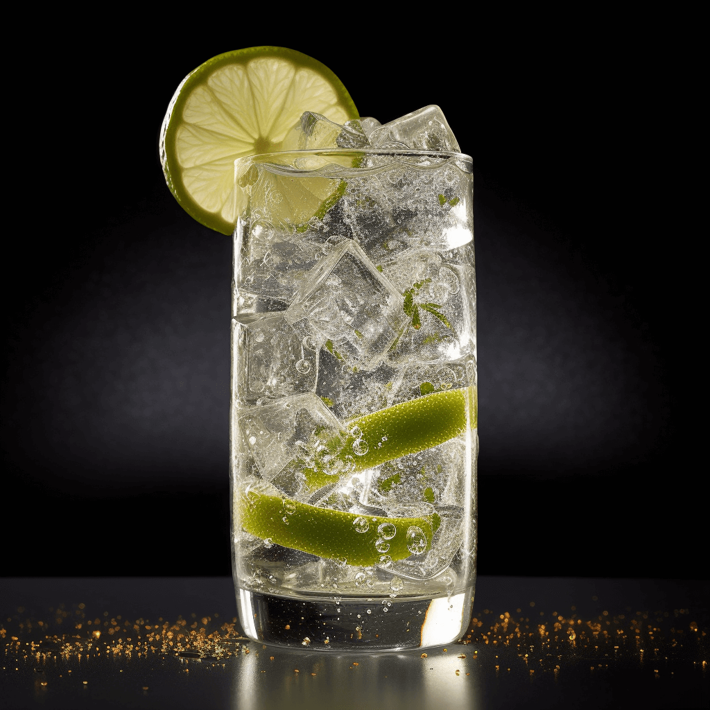 The Vodka Tonic has a crisp, clean taste with a hint of sweetness from the tonic water. The vodka adds a subtle warmth and smoothness, while the carbonation from the tonic water provides a refreshing effervescence. The overall flavor is light, slightly sweet, and pleasantly bitter.