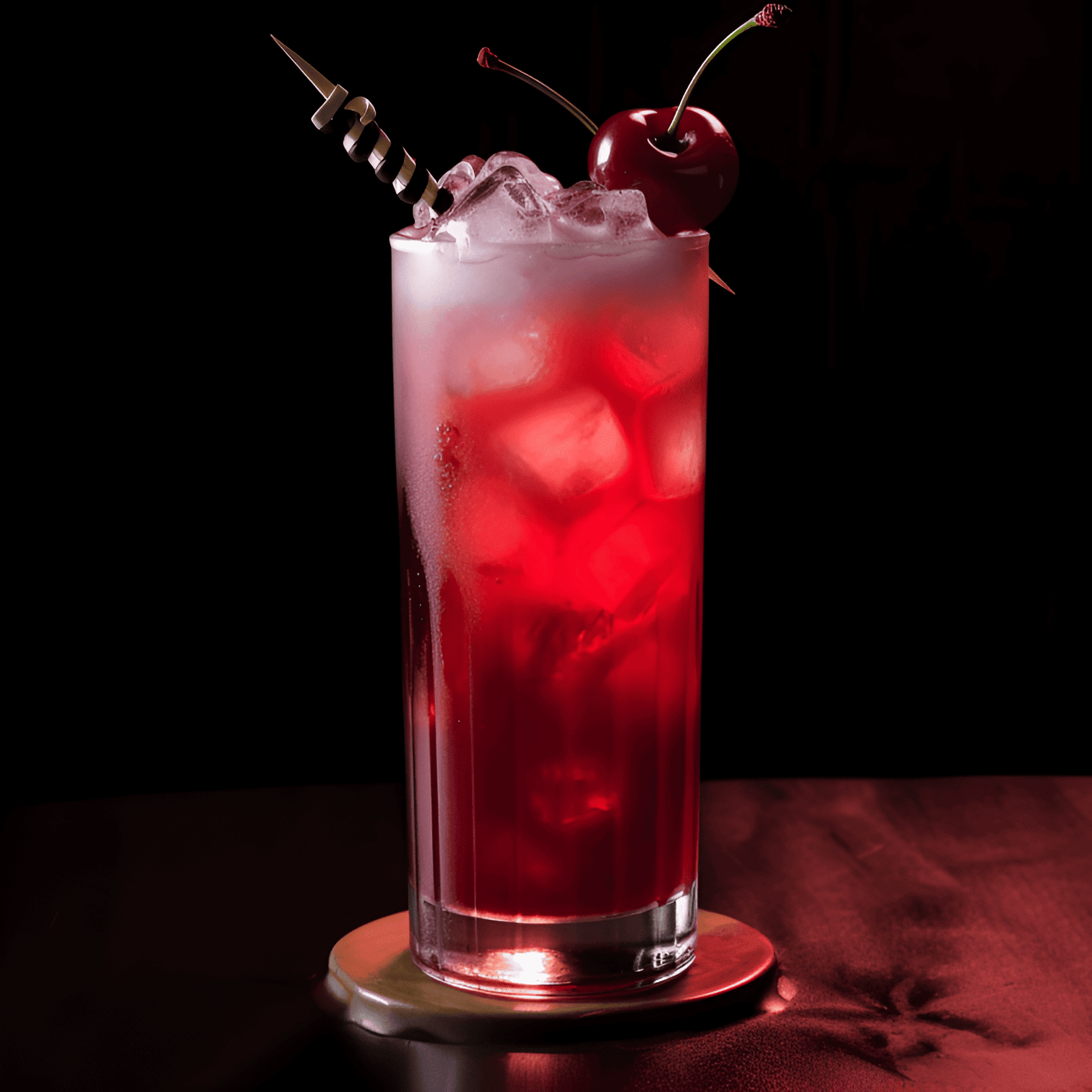 The Voodoo Child cocktail is a harmonious blend of sweet, sour, and fruity flavors. The tangy notes of lime and pineapple are balanced by the sweetness of grenadine and the richness of rum, creating a vibrant and refreshing taste. The cocktail is medium-bodied, with a smooth and velvety texture.