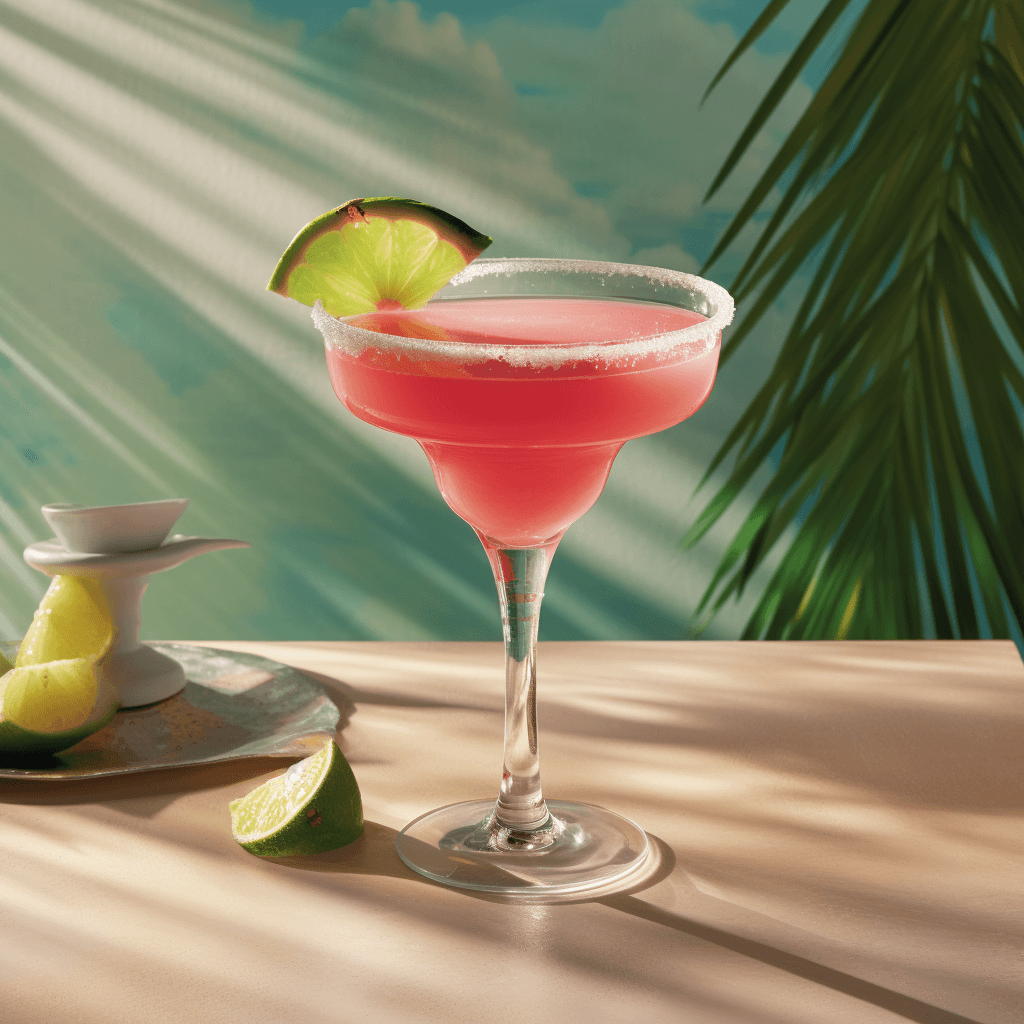 Watermelon Margarita Cocktail Recipe - The Watermelon Margarita has a sweet, fruity, and slightly tangy taste. The watermelon adds a refreshing and juicy flavor, while the lime juice provides a hint of tartness. The tequila gives it a subtle kick, making it a well-balanced and delightful cocktail.