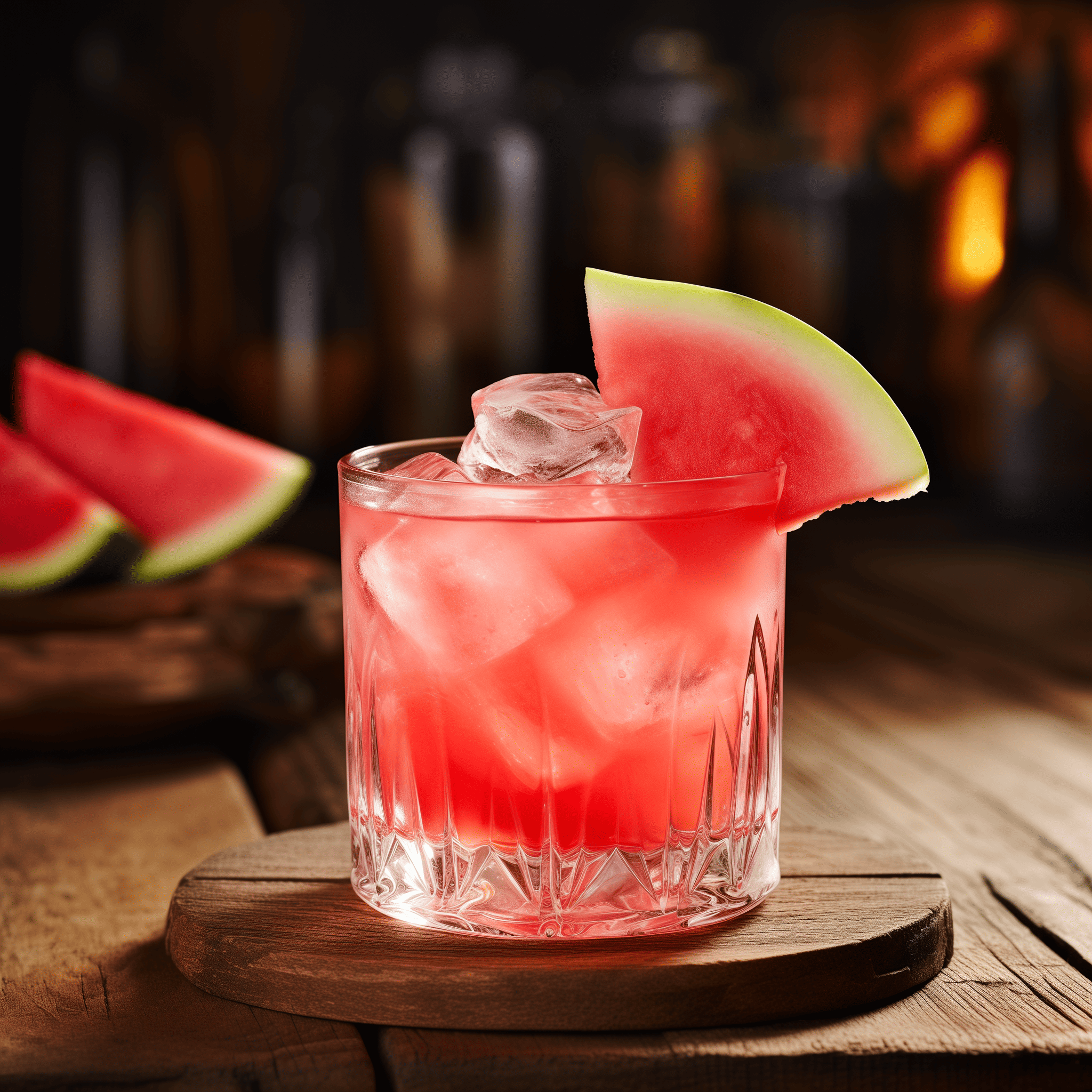 Watermelon Negroni Cocktail Recipe - The Watermelon Negroni has a harmonious balance of sweet and bitter flavors. The watermelon's natural sweetness and juiciness cut through the bitterness of the Campari, while the gin provides a botanical complexity. The sweet vermouth ties it all together with a smooth, herbal finish.