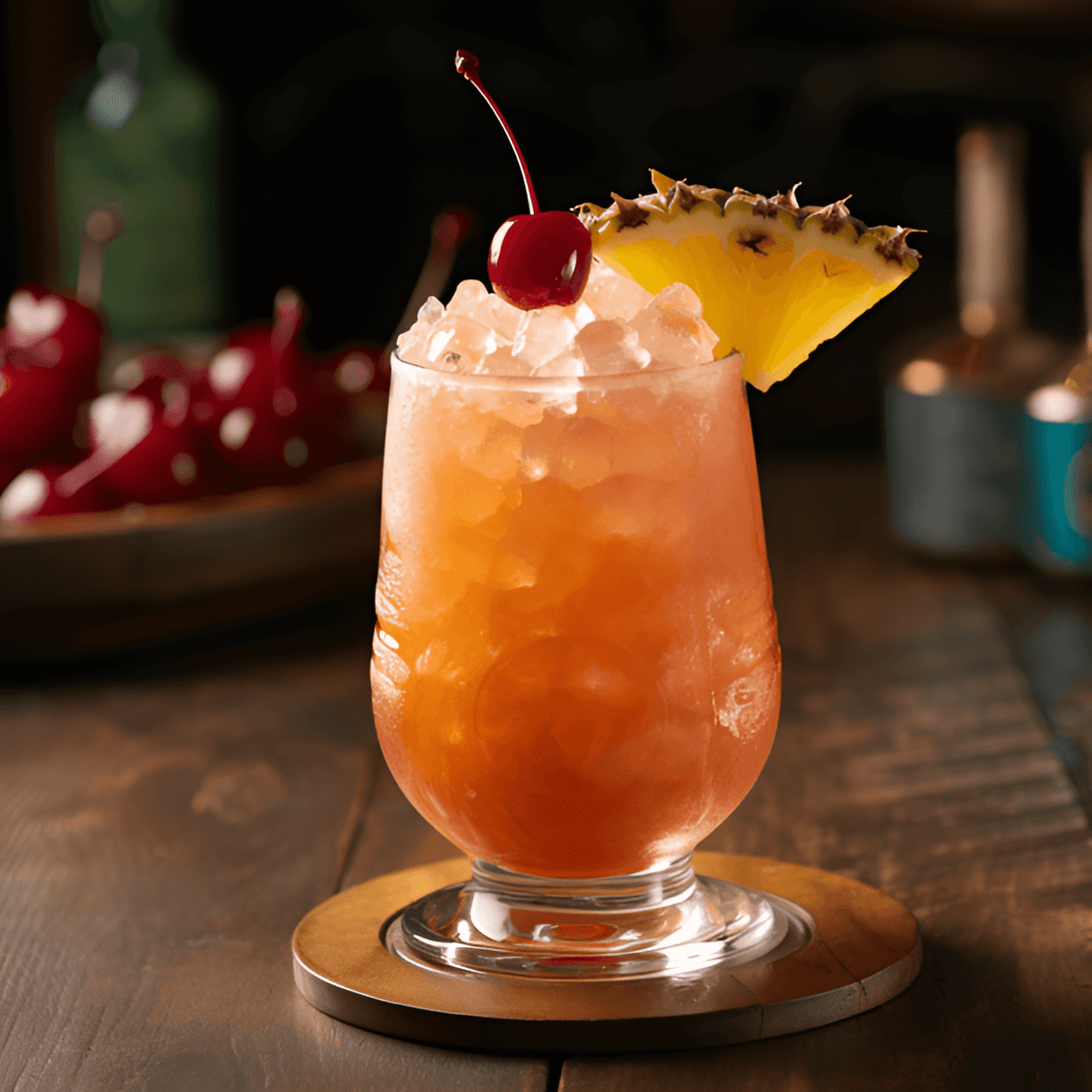 Wrecked Pirate Cocktail Recipe - The Wrecked Pirate is a robust and flavorful cocktail. It has a strong rum base, balanced by the sweet and tangy flavors of pineapple and lime. The hint of coconut adds a tropical flair, making it a refreshing and invigorating drink.