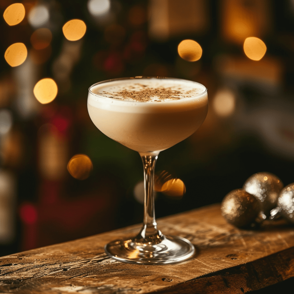 Yule Nog Cocktail Recipe - The Yule Nog offers a creamy and velvety texture with a harmonious blend of sweet and spicy flavors. The bourbon provides a robust and oaky backdrop, while the butterscotch schnapps adds a buttery richness. The eggnog itself is smooth and custardy, with a hint of nutmeg that gives it a traditional holiday aroma and taste.